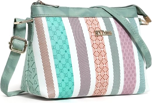 WOMEN MARKS® Stripe Pattern Slingbag with Pretty Look for women/girls