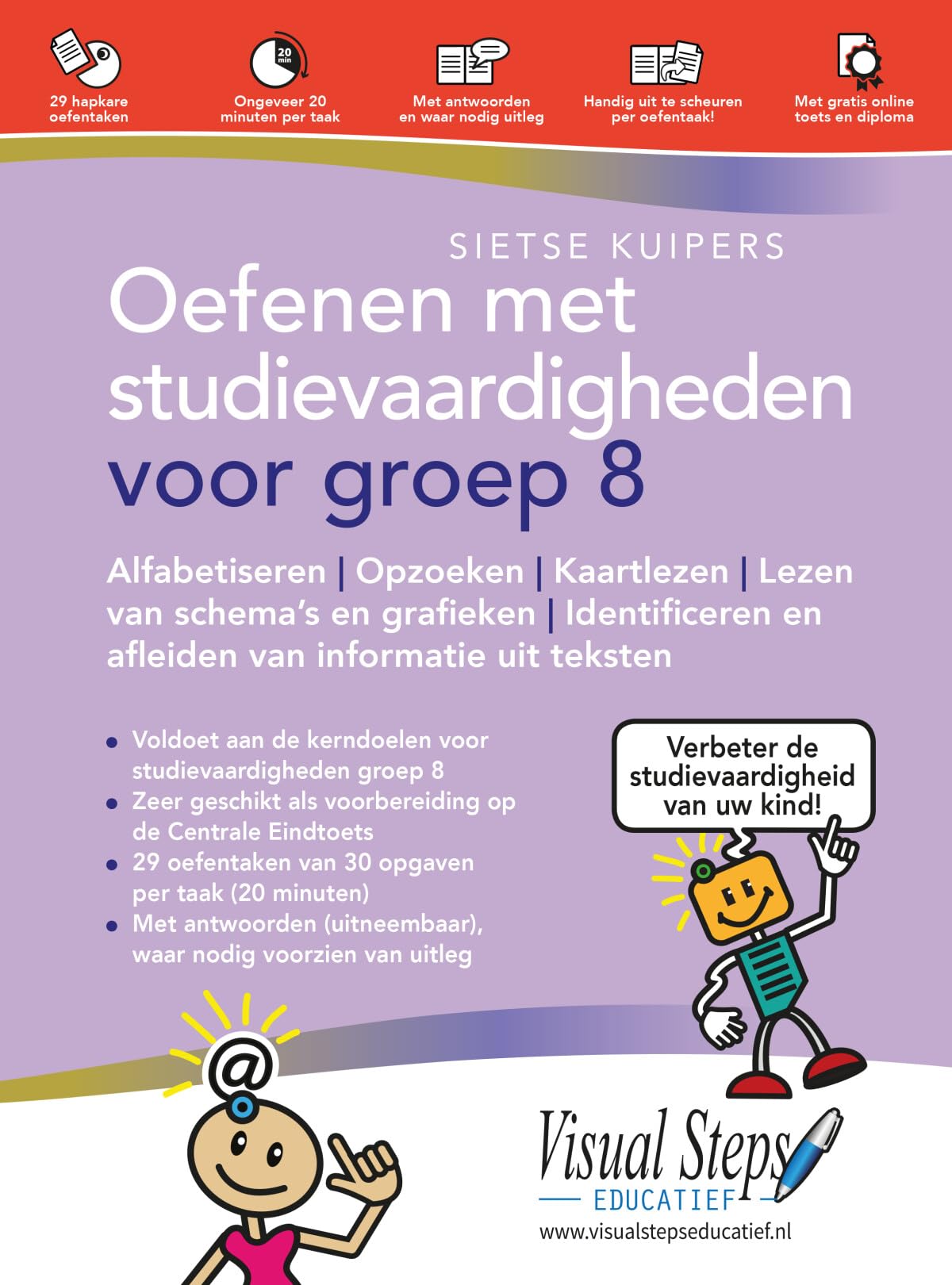 Oefenen met studievaardigheden voor groep 8: Verbeter de studievaardigheden van je kind