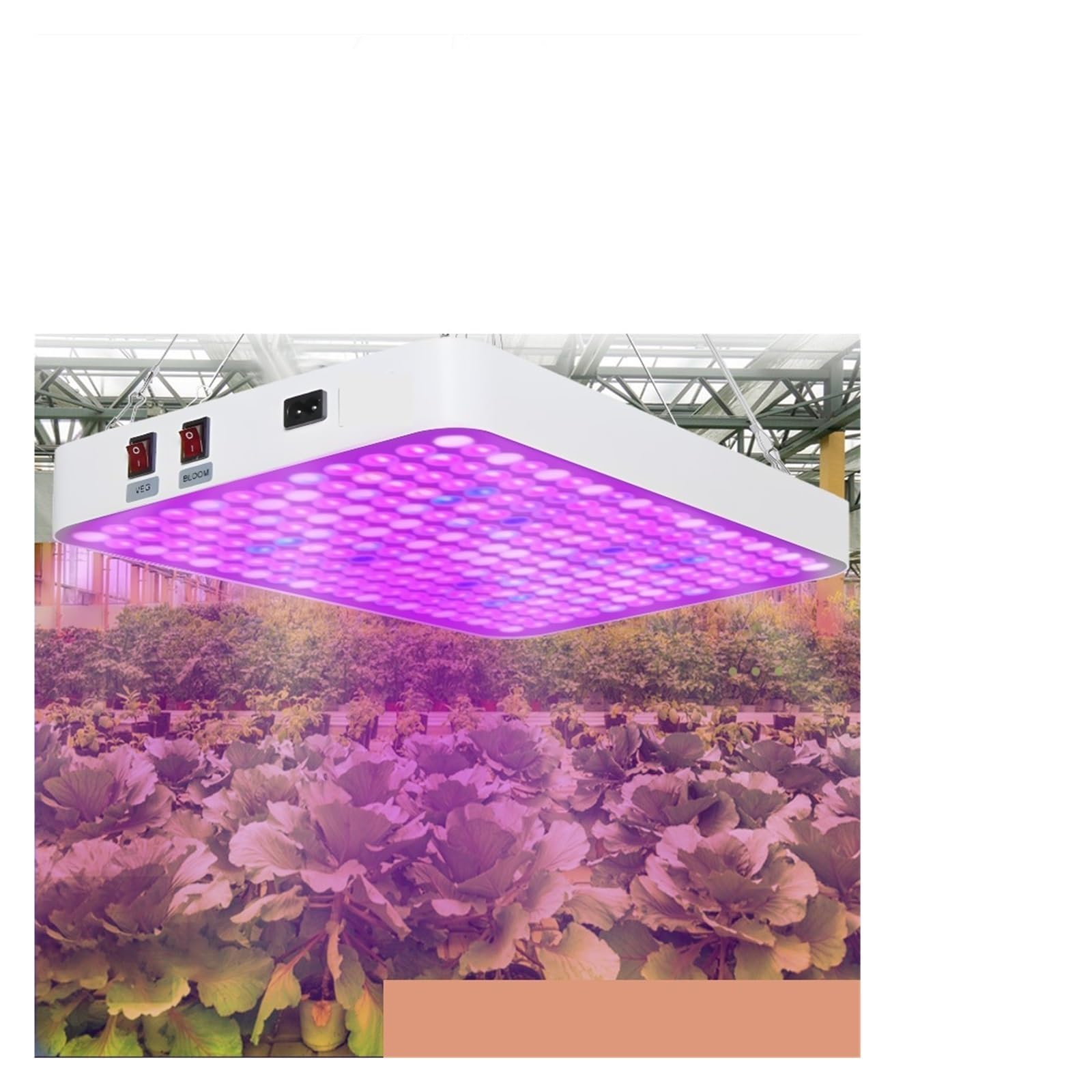 Lampe de croissance professionnelle haute puissance for plantes, 1 pièce, for semis serre, Refroidissement silencieux(Simulated Sunlight)