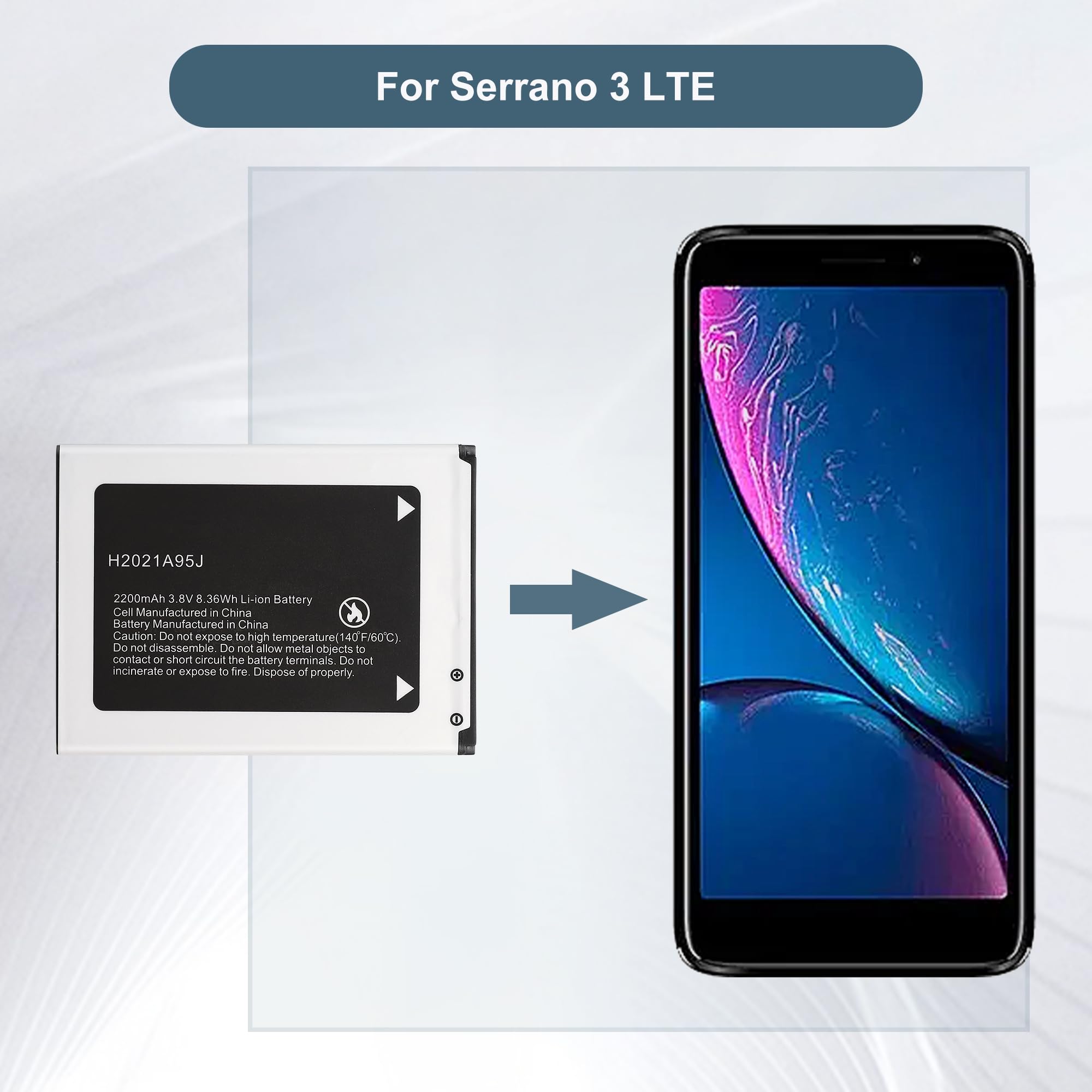 Amazon.com: E-YIIVIIL Replacement Battery H2021A95J Compatible