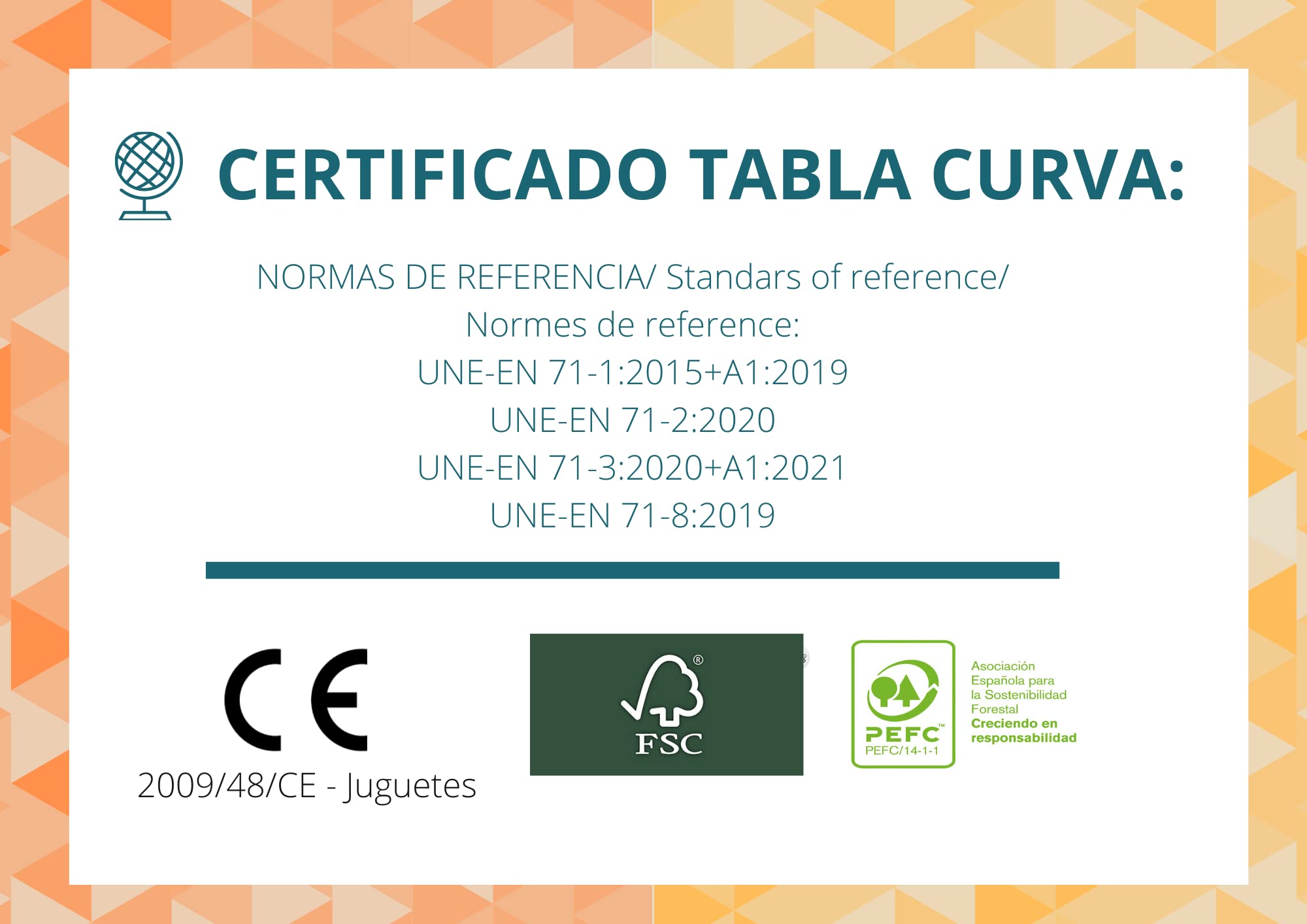 TWR ® - Tabla Curva con Certificado CE - Talla L - Ecológica y Artesanal de Madera Fabricada en España. Acabado Natural.Tabla Equilibrio. Tabla Montessori .Tabla de Equilibrio/Tabla Madera niños