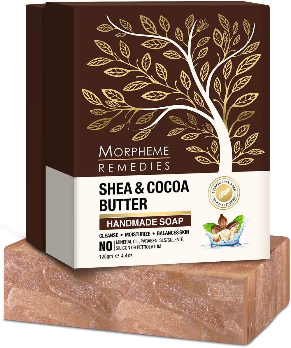 Morpheme Remedies Shea & Cocoa Butter Handmade Luxury Soap, 125 g (MORPH815)