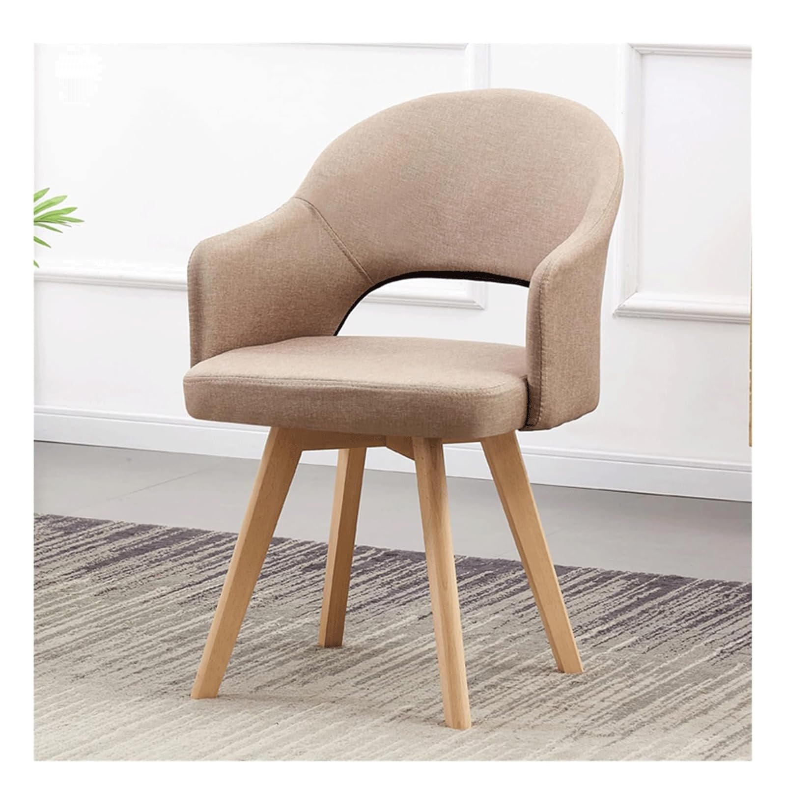Chaise de bureau pivotante sans roulettes pour protéger le parquet et soulager le dos