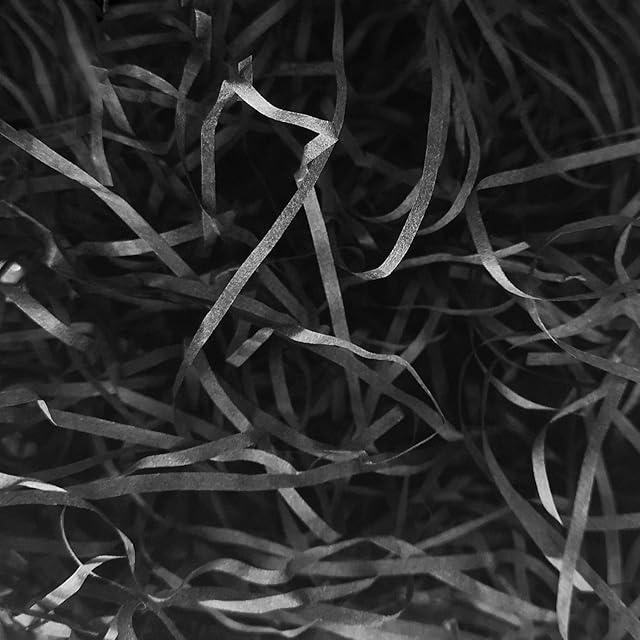 Emartbuy 100 Grams Shredded Paper, Ideal for Gift Decoration, Hamper Filling and Gift Packaging - Black