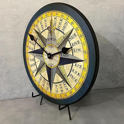 Miniatura 8 de Reloj de pared azul Vermont  Mecanismo de cuarzo ultra silencioso  Hecho a mano en Estados Unidos hermoso, color nítido y duradero, viene en 8