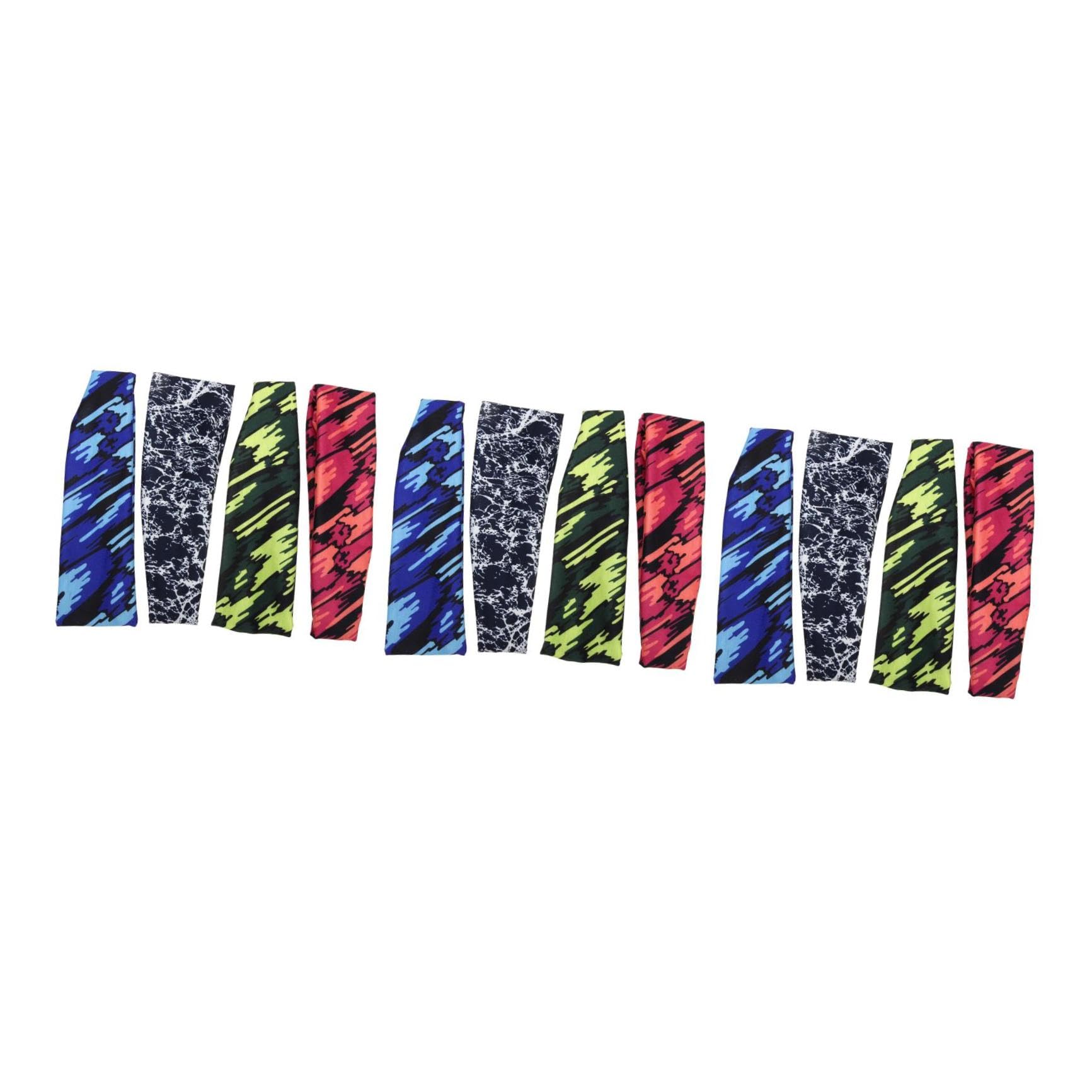 BESPORTBLE 12pezzi Fasce Sportive Multi-funzione Per Assorbimento Sudore Bande Traspiranti Per Per Sport e Yoga Comode e Leggere Assorbono Sudore e Proteggono