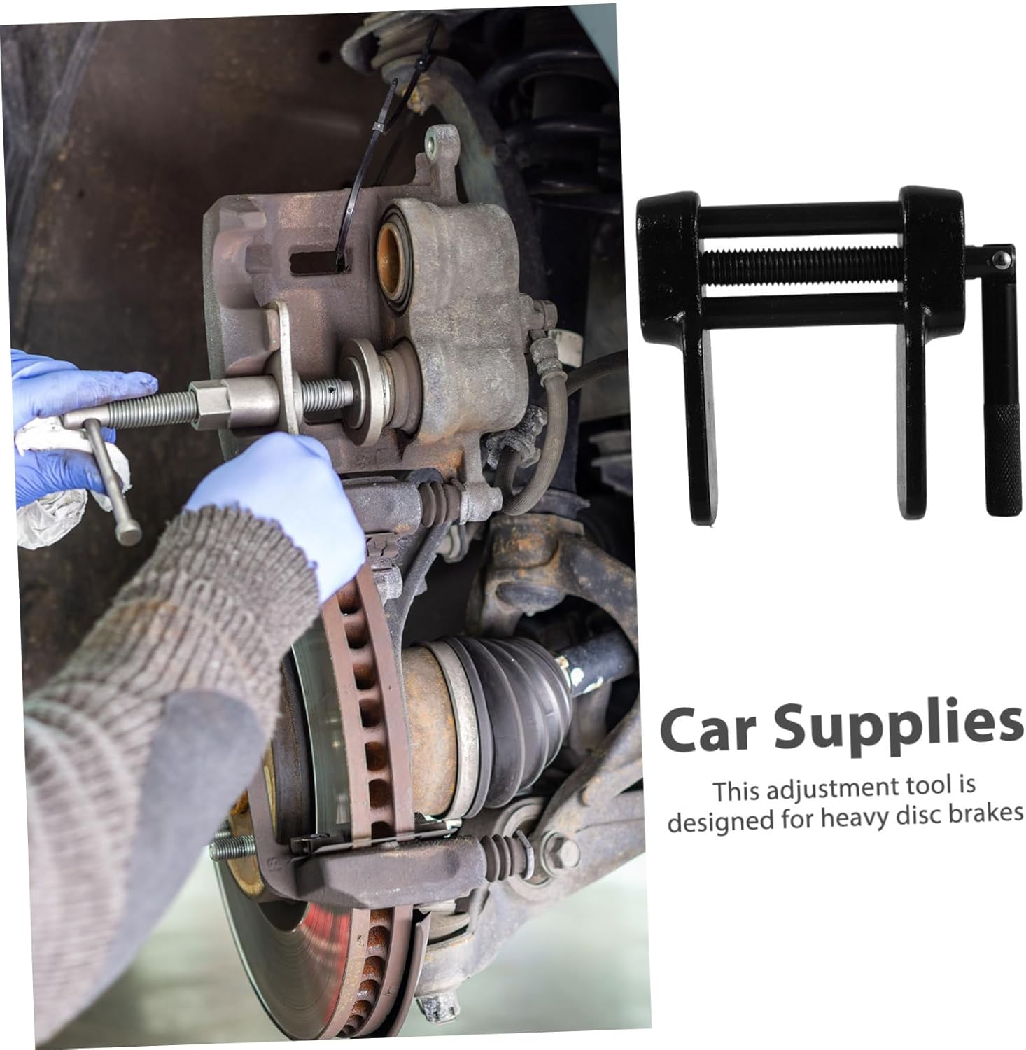 GARVALON Disc Brake Spreader Tool Heavy Duty Caliper Adjuster for Precise Brake Pad Installation for Professional and Personal Use