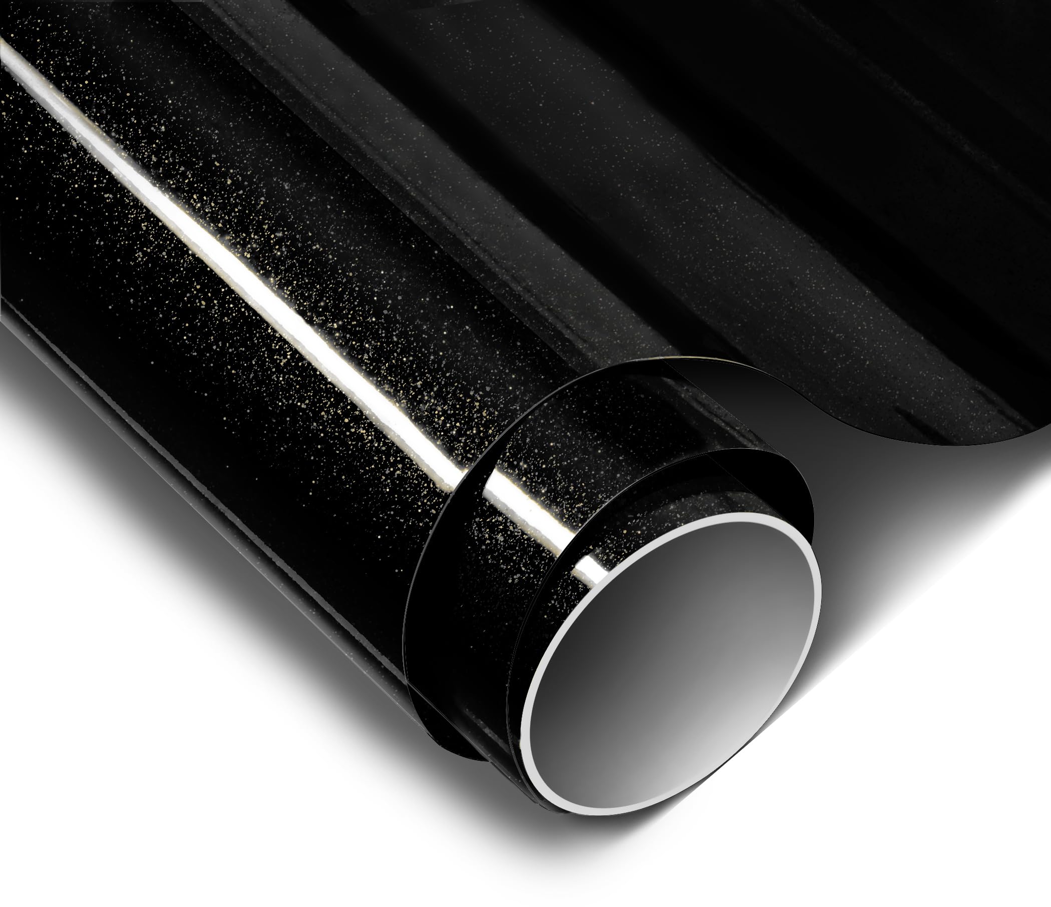 ColorFusion PPF by VViViD, Gloss Metallic Black Dry Apply PPF Vinyl Car Wrap Roll 1ft x 5ft