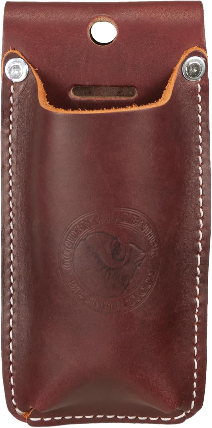 Occidental Leather Offset Tin Snip Holster - OxyRed - Fits Belts Up to 3" Wide - All-Day Comfort - Made in USA