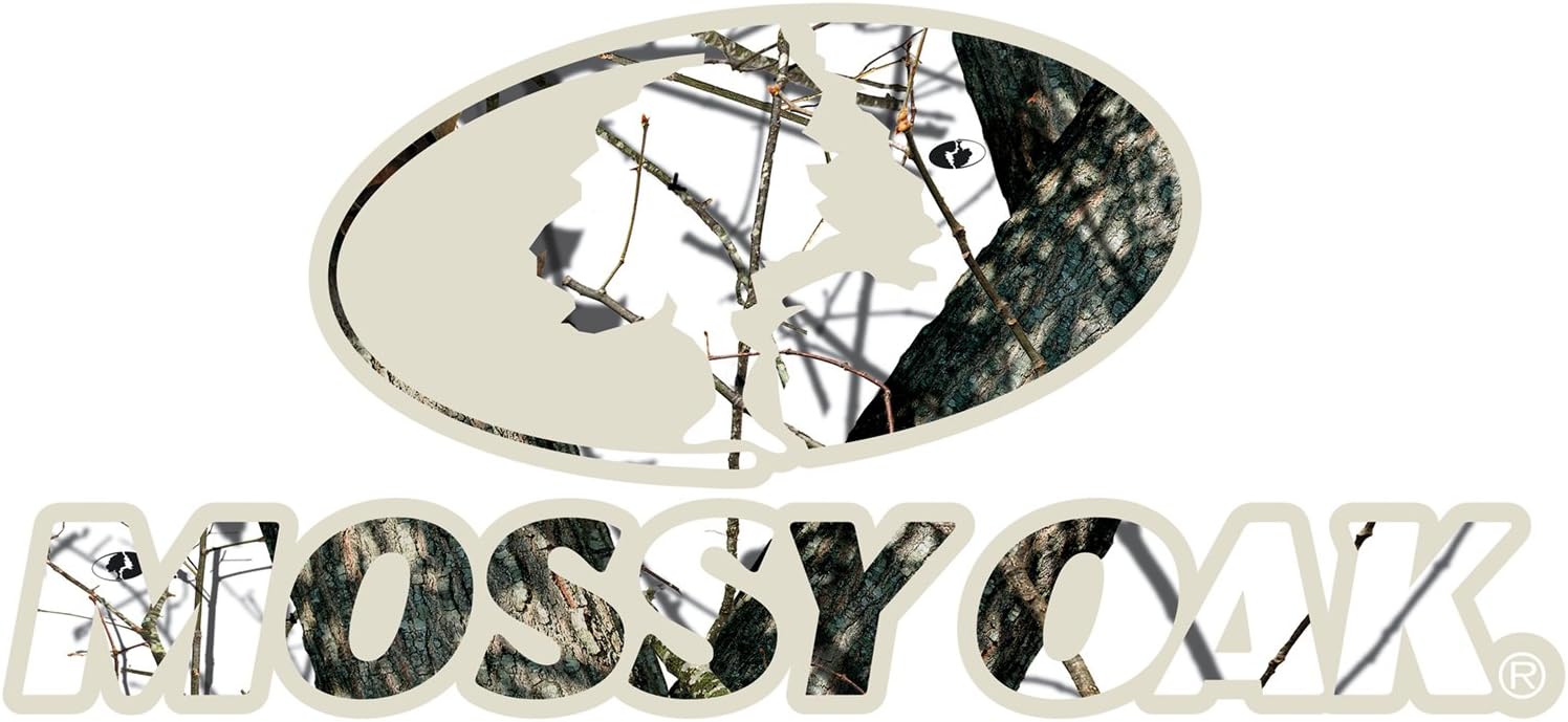 Mossy Oak Graphics Logo Decal, Easy to Install, No-fade, Cast Vinyl, Break-up 13006-BU-L, 16" x 7.35"