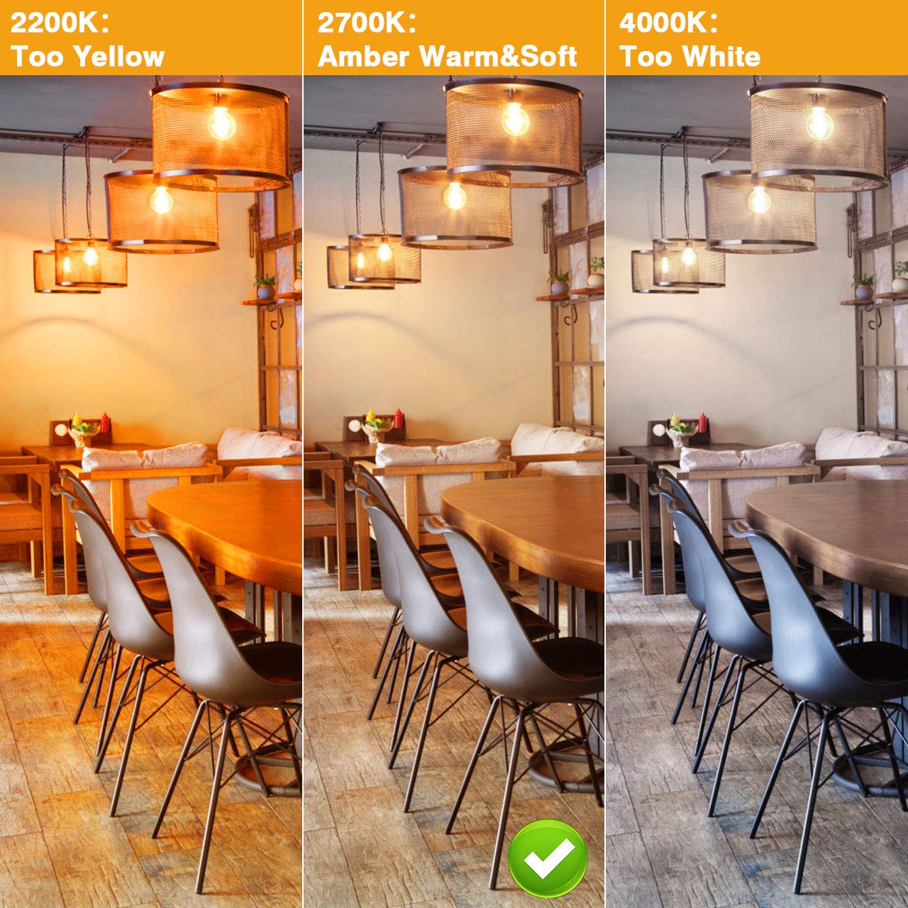 Edison Vintage Glühbirne, 6PCS G80 E27 LED Filament Retro Glühbirne, 6W 2700K Antike Nostalgie Beleuchtung Lampe Warmweiß, Ideal für Café Restaurant Bar Haus