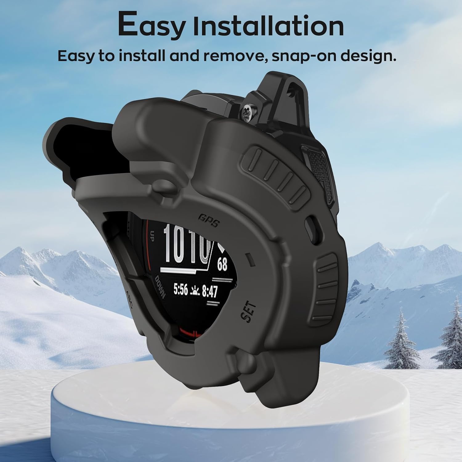 ISABAKE Case Cover for Garmin Instinct E 45mm, Anti-Scratch, TPU Protector