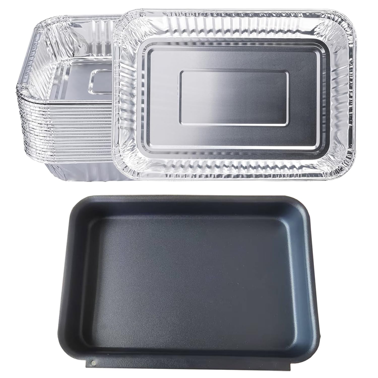 Waltboar Weber Grill Drip Pan 6415 & Grease Catch Pan 93305,BBQ Grease Tray