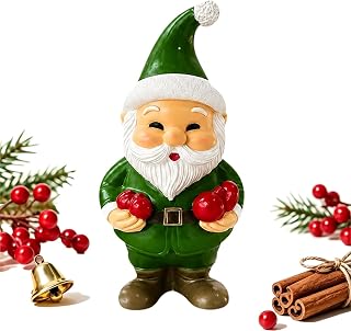 Vintage Santa Claus Decor, 4.53 Inch Santa Resin Figure for Table Mantel | Vintage Santa Claus Figure with Hand Painted Details, Cute Seasonal Decor for Desk, Fireplace Mantel, Entryway and Home