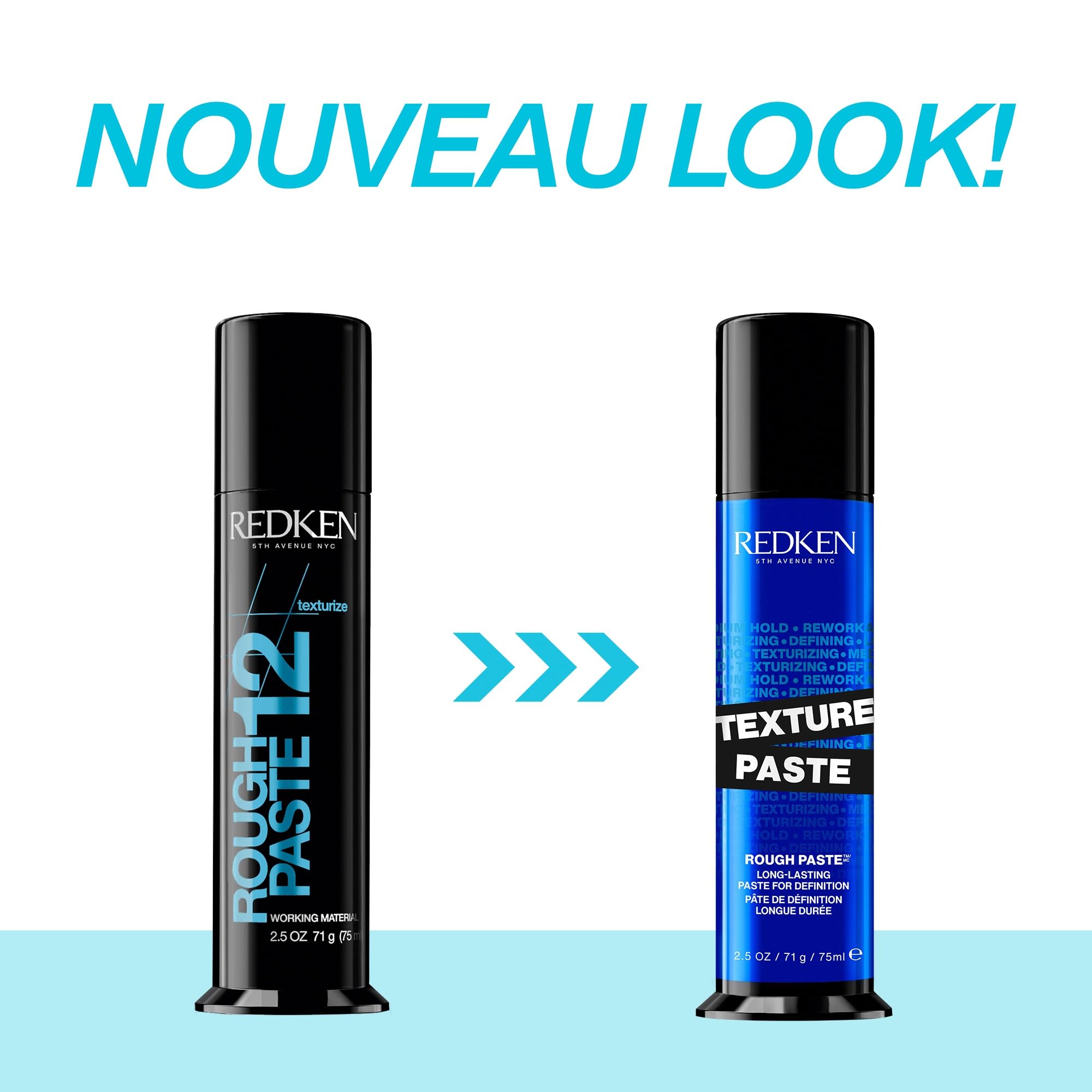 REDKEN Texturize - Pâte Fixante Longue Durée - Cire Coiffante Pour Homme & Femme - Spécial Style Non Structuré & Ebouriffé - Fini Souple - Tous Types de Cheveux - Spray 75 ml