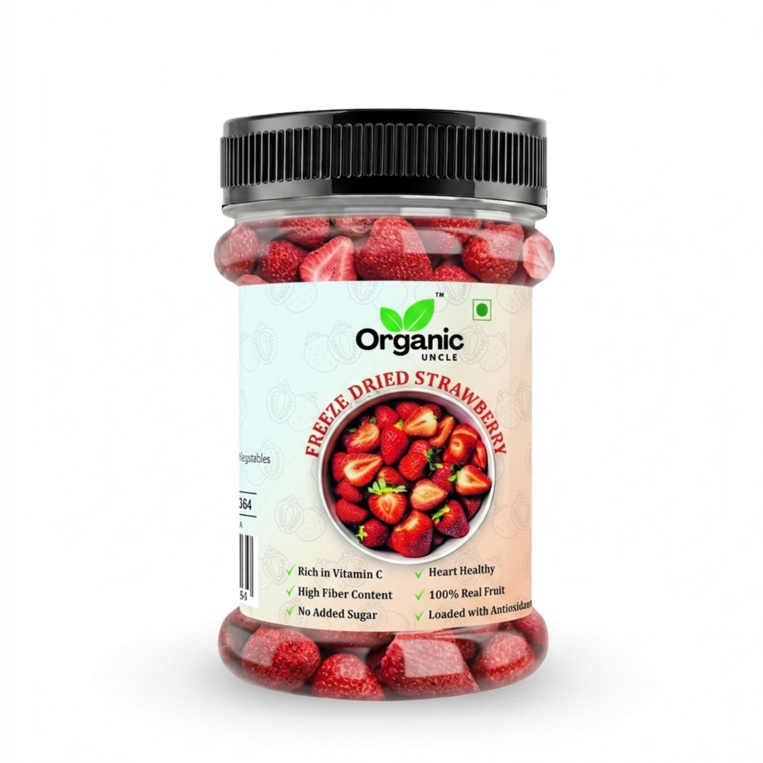 Organic Uncle Freeze Dried Strawberry | Crispy Fruit Snack | Made from Real Strawberries | No Added Preservatives | Ready to Eat – 15GM-image-25