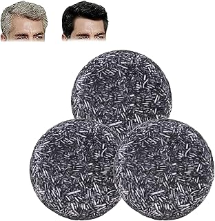 Spartan Gray Hair Reverse Bar, Organic Grey Reverse Shampoo Bar, Hair Darkening Compressed Bar Soap, Brown Hair Reverse Gray Natural Hair Darkening Shampoo Bar (3PCS)