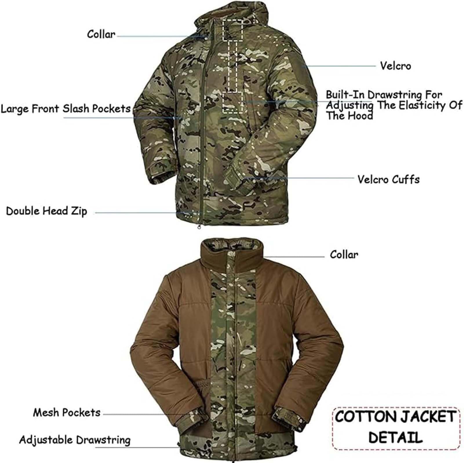 Genérico Chaqueta y Pantalones Tácticos para Hombre Combate Pantalones Hombre Táctico Ropa De Caza para Hombre Ripstop Multicam Paintball Military BDU Uniforme De Caza Ropa Tactica