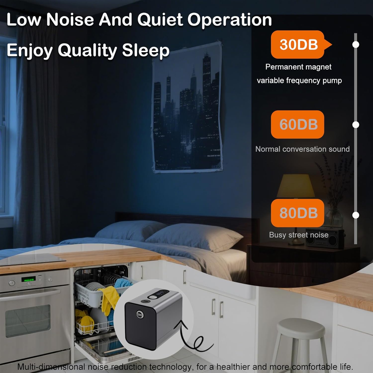 Water Pressure Booster Pump, Self Priming Variable Speed Constant Pressure Smart Pump, for Home, Shower, Garden Irrigation, Shallow Well, RV High Pressure Energy Saving Water Pump