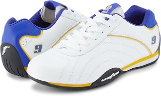 Mens Ori Racer Sneakers – Hendrick Motorsports Low-Top Lace Up Performance Sneakers, Leather & Mesh Lining