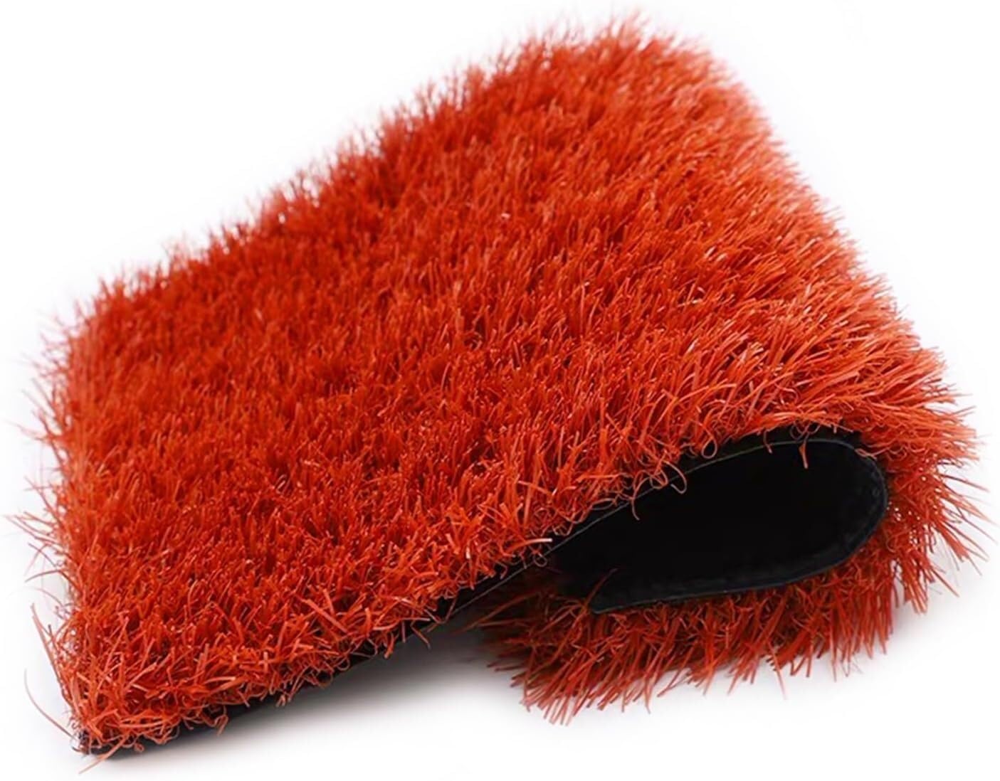Césped artificial para patio con encanto alfombra sintética roja para tu terraza