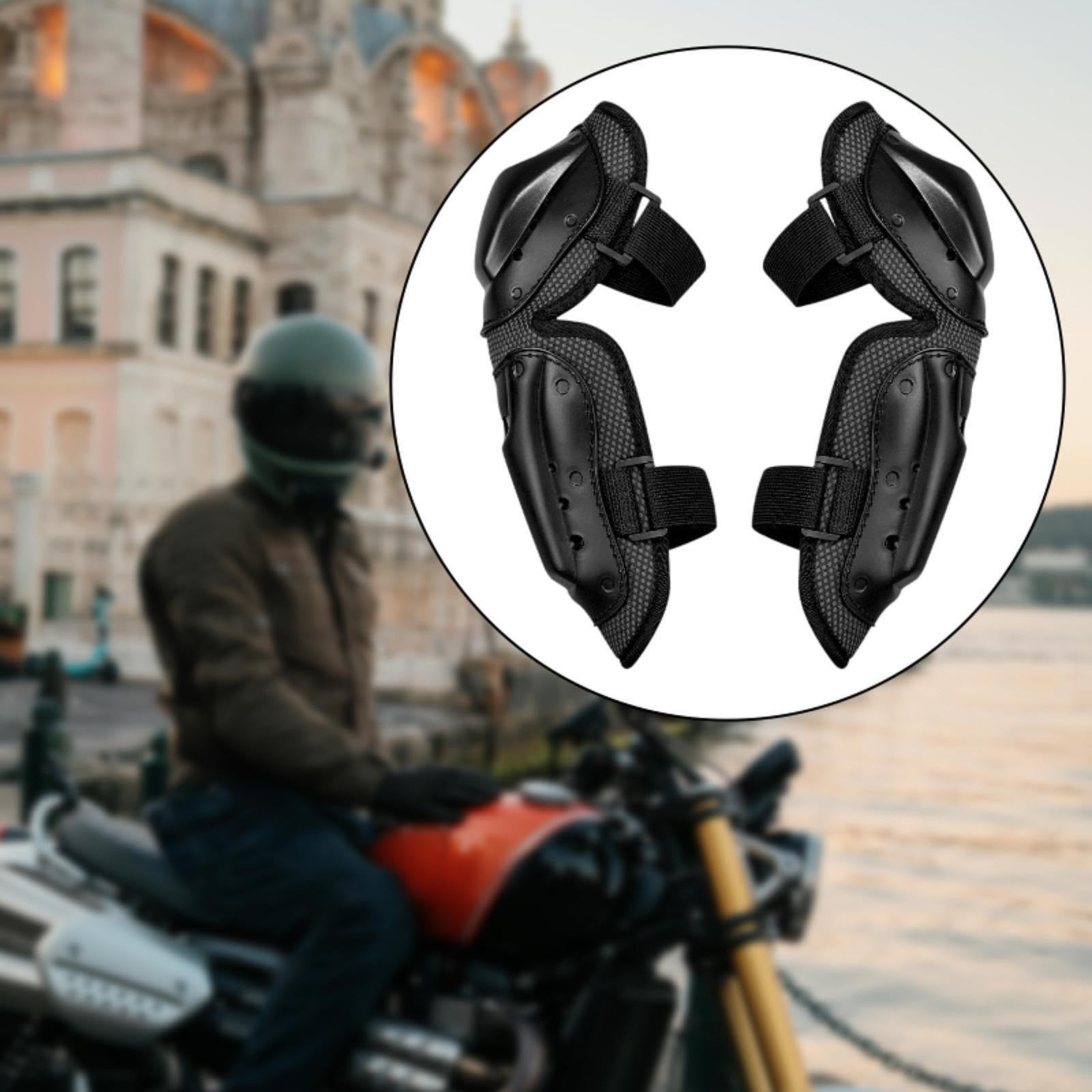 Motorrad Schutzkleidung Erwachsene Protektor Jacke Atmungsaktiv Stoßdämpfend Komfortabel Praktisch mit Eva Futter Und Pe Schale für Motorradfahren Mou, Ellenbogenschoner