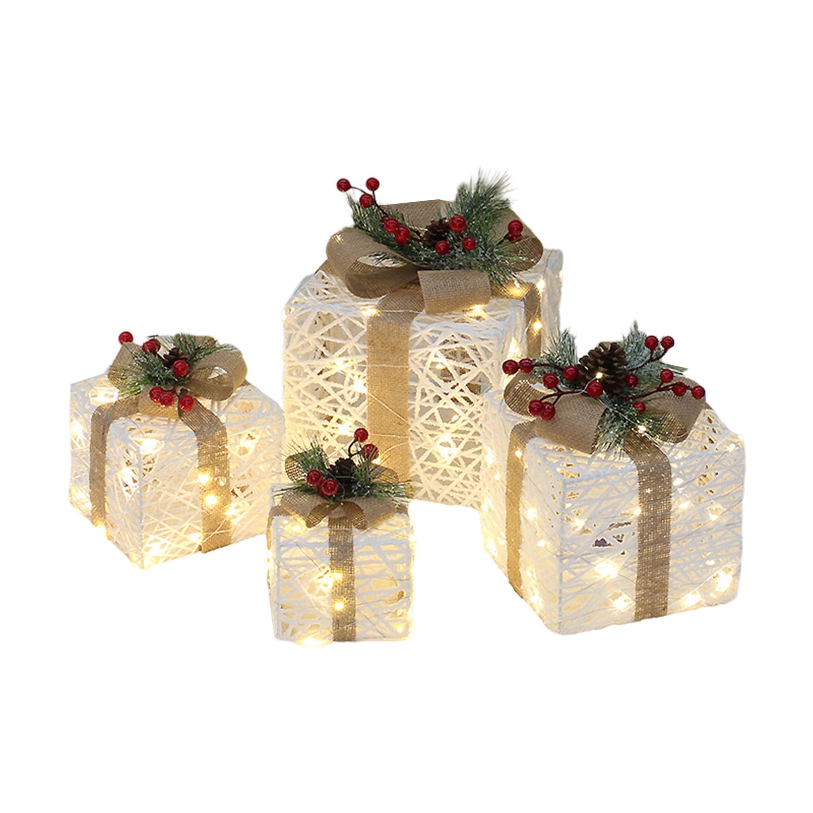 Coffrets cadeaux lumineux de Noël, le lot idéal pour offrir ou décorer