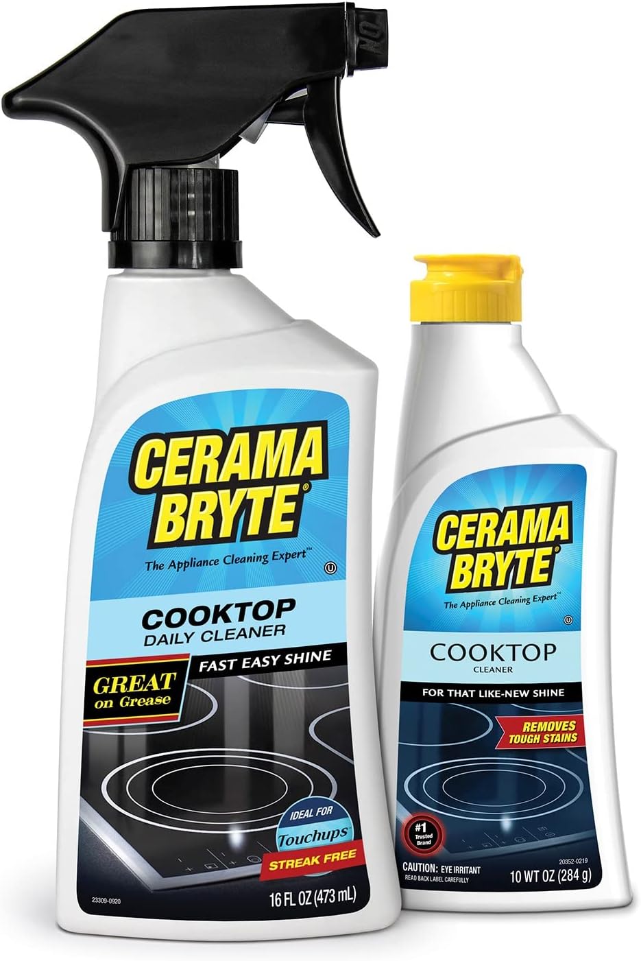 Cerama Bryte HeavyDuty + Daily Spray Stove Top and Cooktop