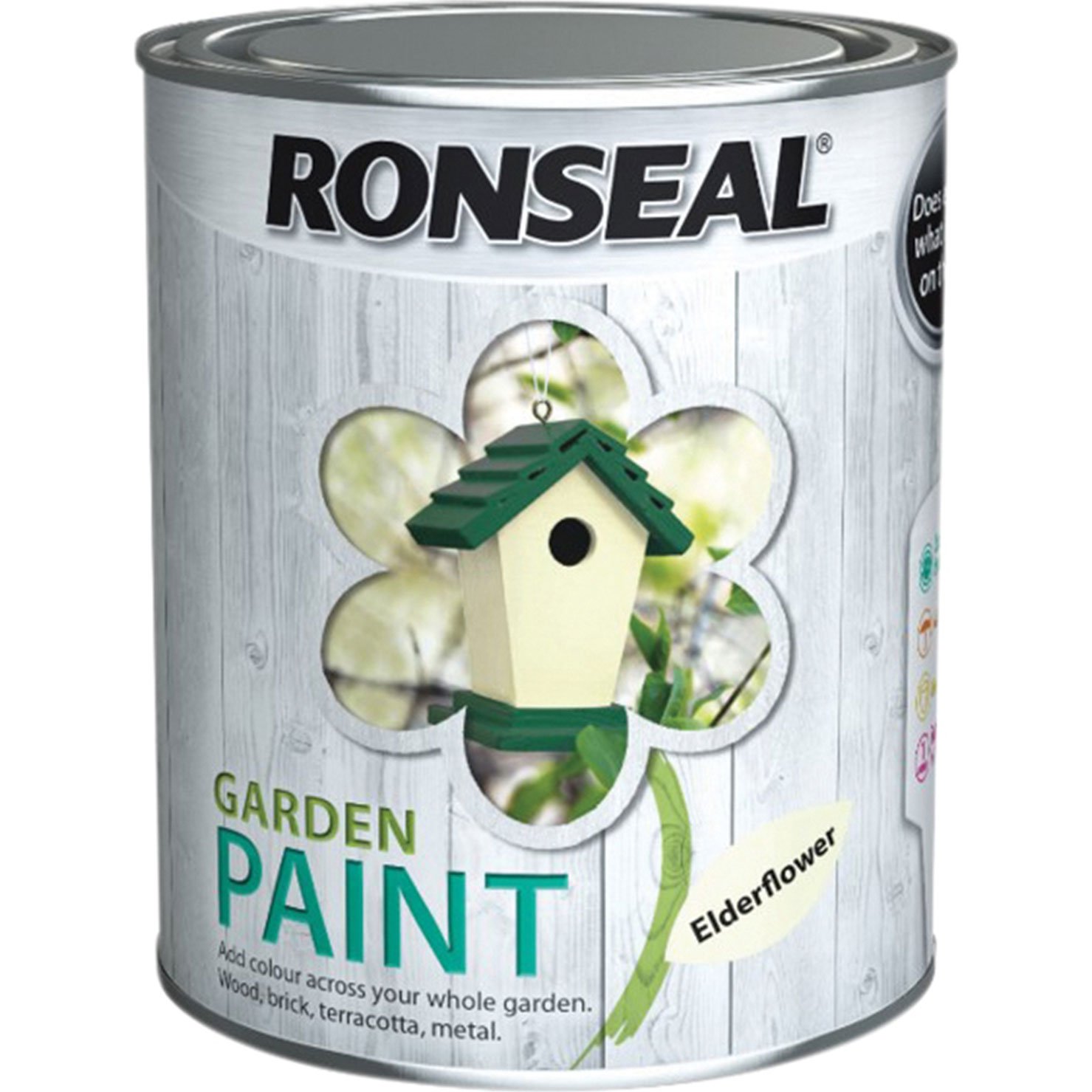 Ronseal General Purpose Garden Paint Elderflower 750Ml