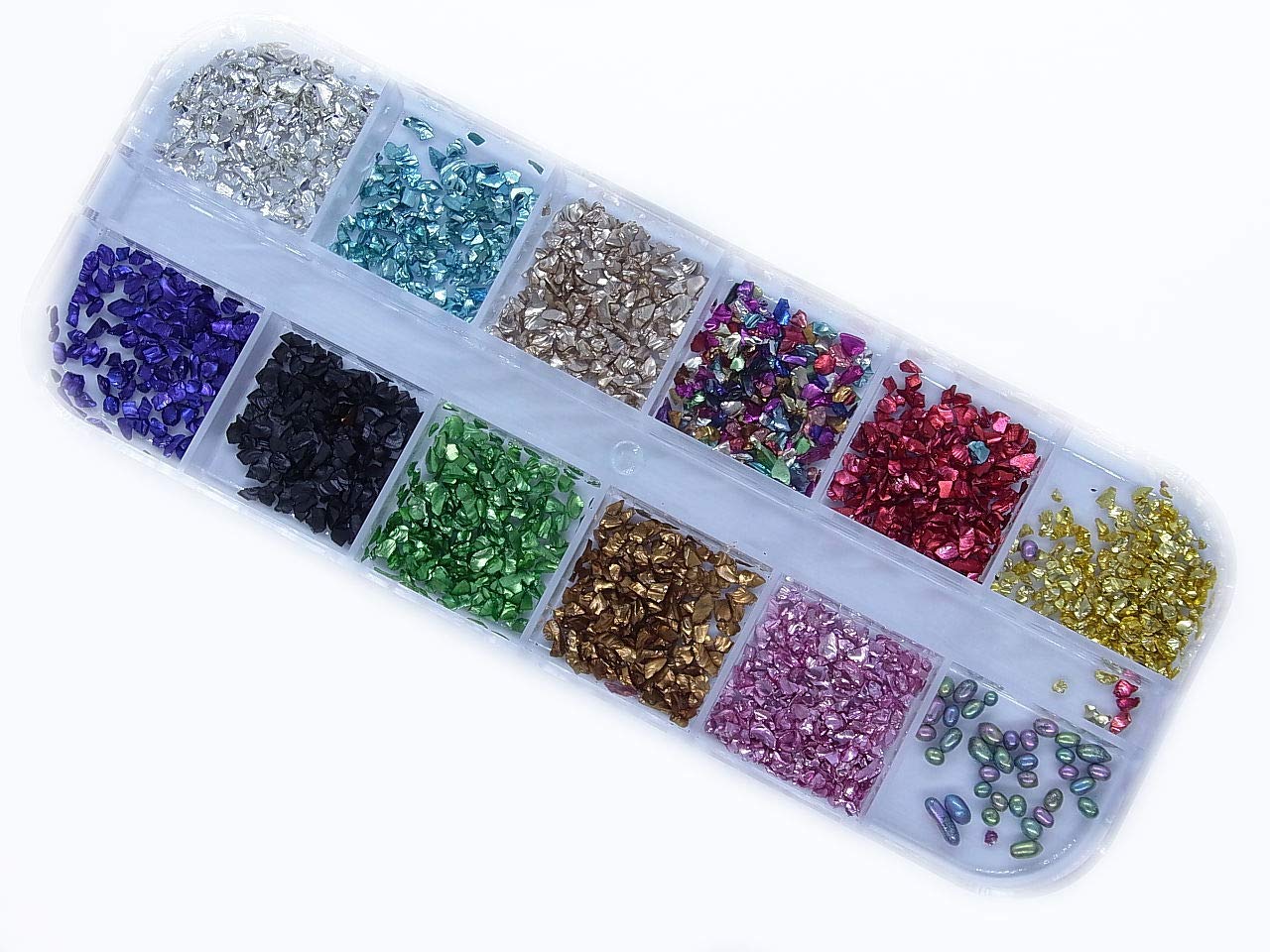 Amazon | 【jewel】12アソートMIX クラッシュストーン ジェルネイル