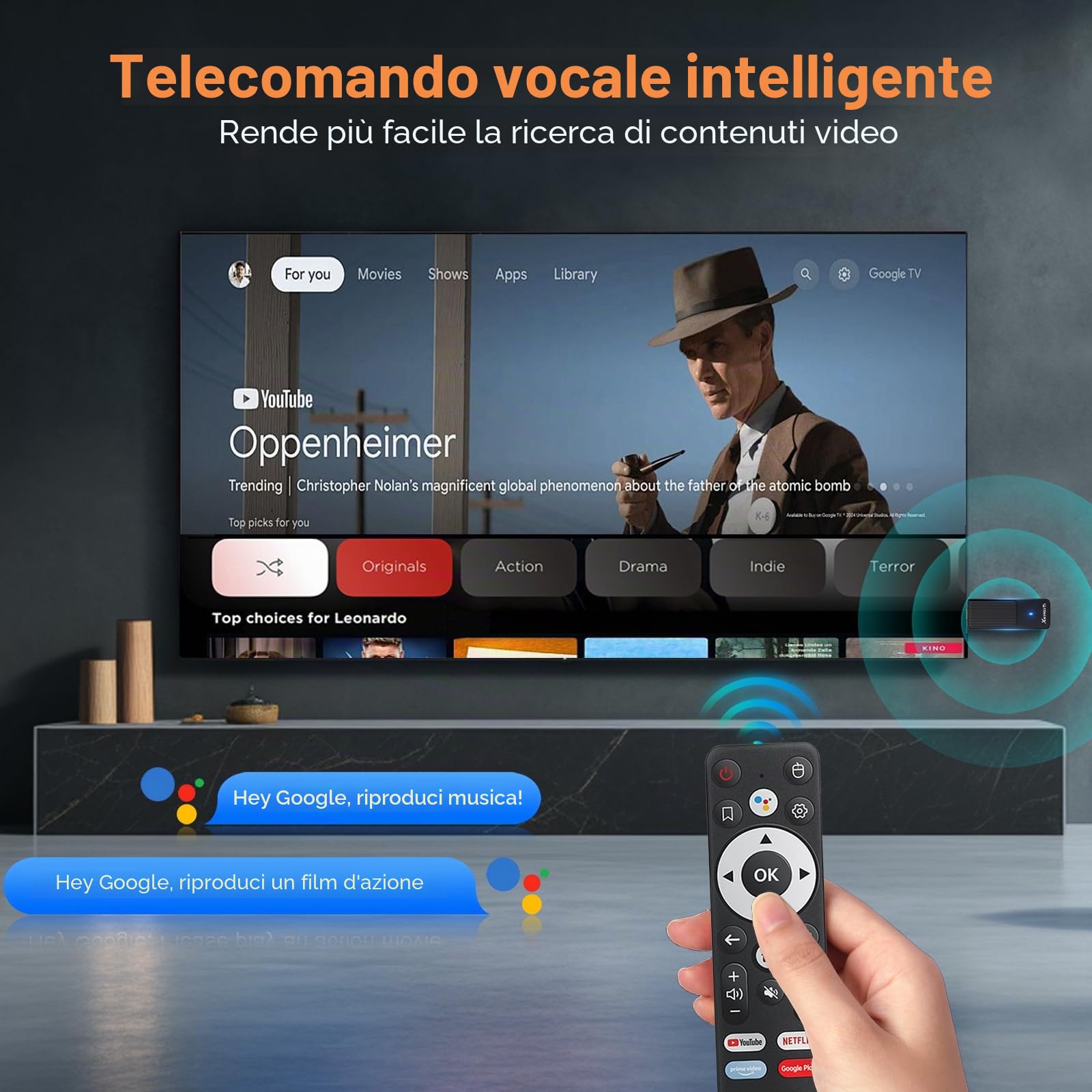 Android 14.0 TV Stick Ultima Versione 2026 4K Ultra HD TV Stick Box 2 GB RAM 16 GB ROM RK3518 CPU Supporta WiFi 6 BT 5.0 2,4/5 GHz, HDR10 Smart Streaming Media Player con Telecomando Vocale Assistente