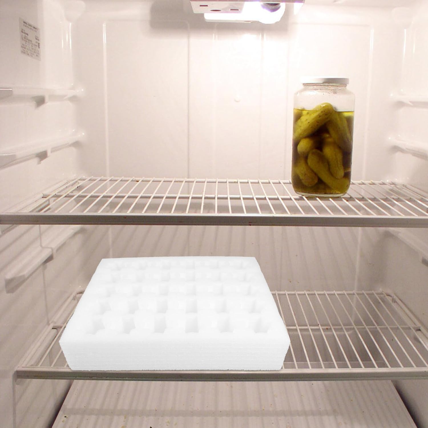 2pcs Quail Egg Container Foam Eggs Tray Quail Eggs Storage Tray Refrigerator Egg Trays Foam Quail Egg Tray Eggs Storage Container for Home Mall Egg Flat Carton Box (White 24.50X21.00X7.50CM) (White