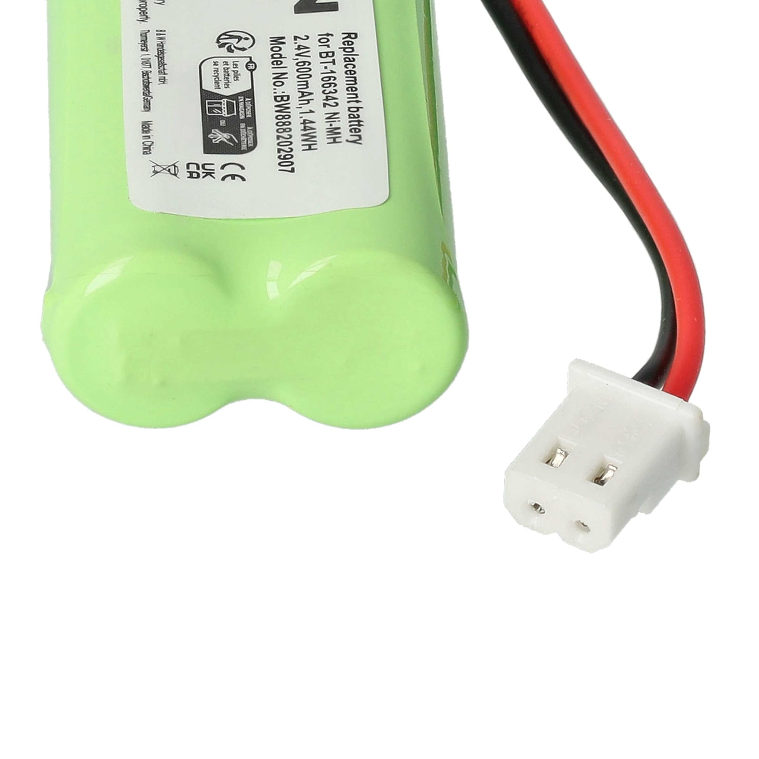 Vhbw batteria compatibile con Telekom T-Sinus A602 Touch telefono fisso cordless (600mAh, 2,4V, NiMH) | Leroy Merlin