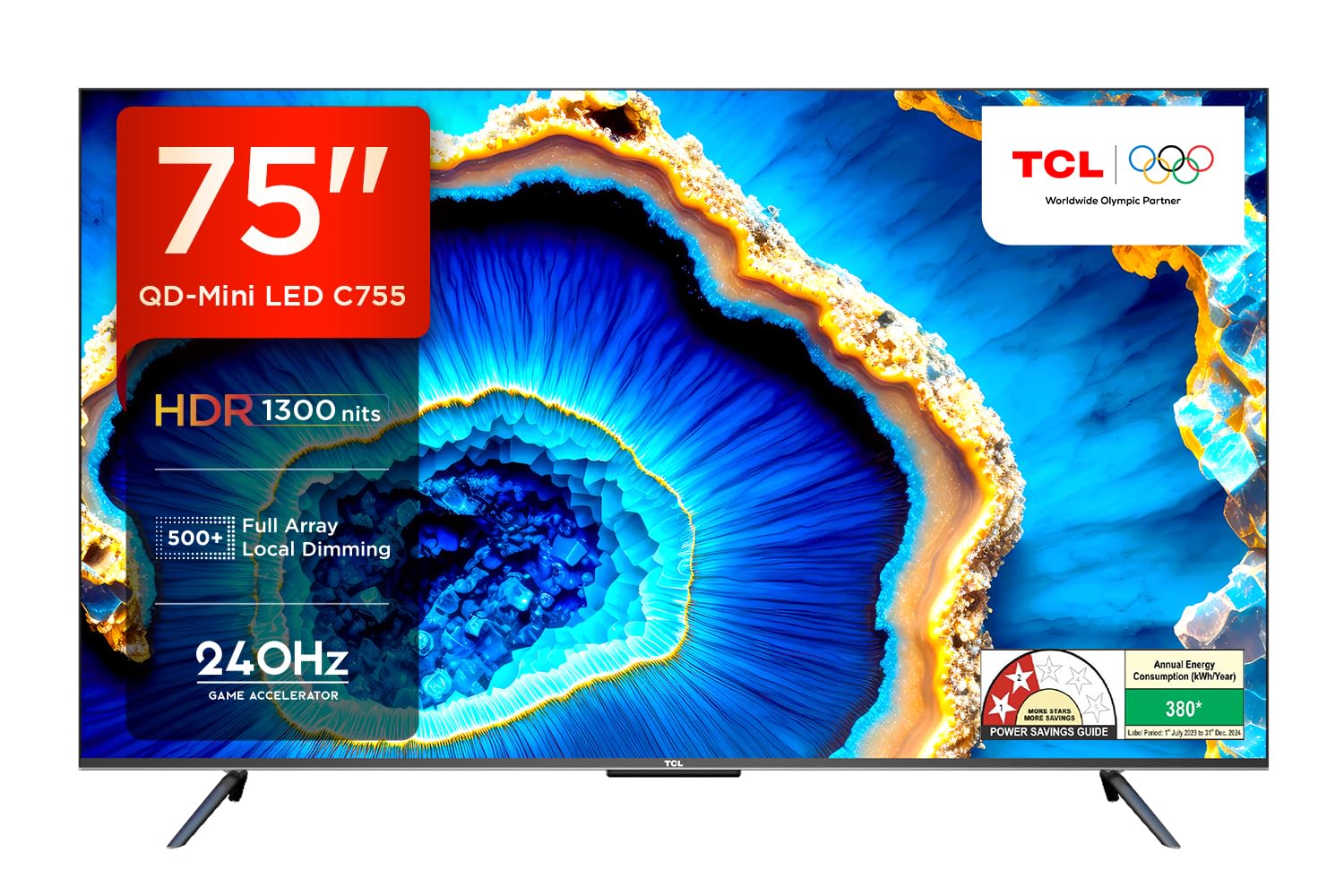 TCL 189 cm (75 inches) 4K Ultra HD Smart QD-Mini LED Google TV