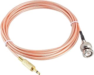 TA-VIGOR RG316 RF Coaxial Cable - 3Meter/10Ft RG316 Coaxial Cable 50 Ohm with BNC Male to 3.5mm (1/8") Mono TS Male Connectors RG316 Coaxial Power Audio Cable