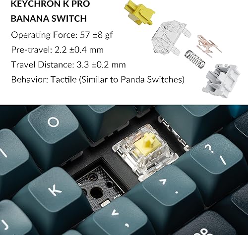 Miniatura 6 de Keychron Q4 Pro Teclado mecánico inalámbrico personalizado, QMKVIA programable de aluminio completo 60% diseño BluetoothRGB con cable con