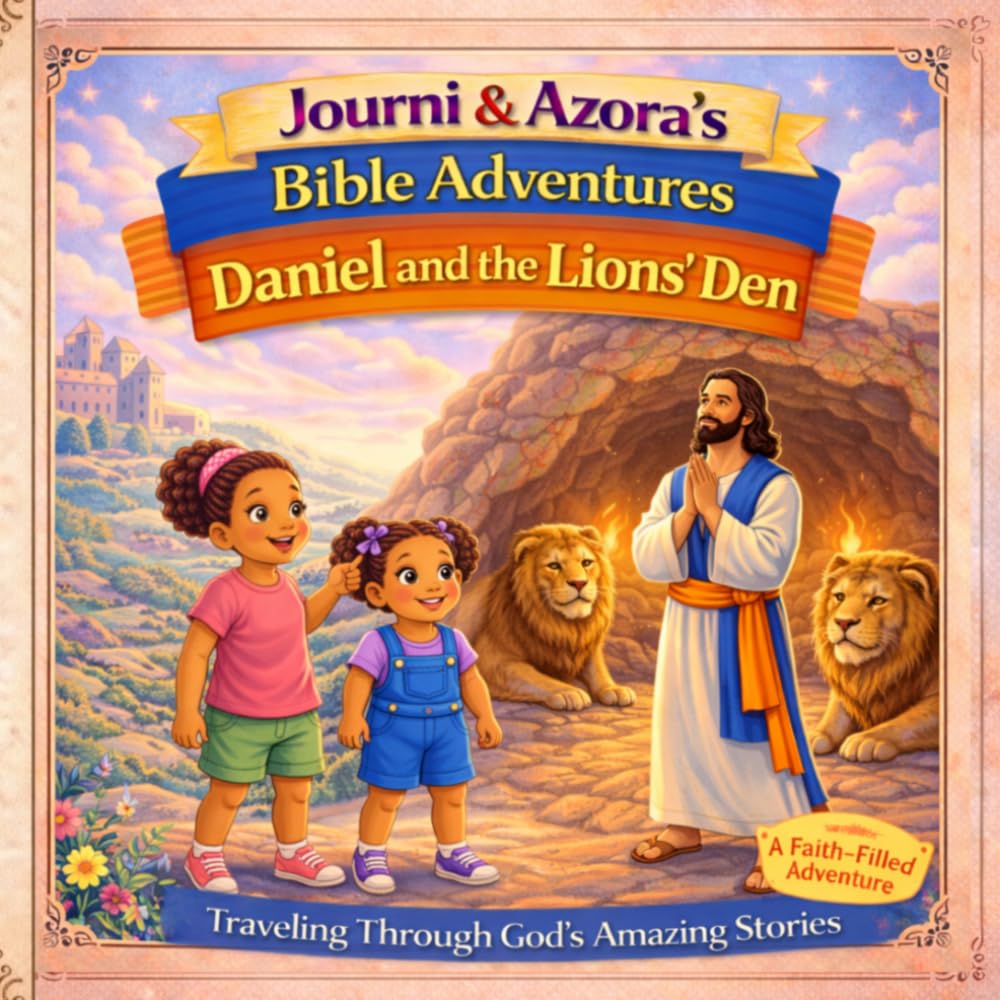 Journi & Azora’s Bible Adventures: Daniel and the Lions’ Den: A Faith-Filled Children’s Bible Story About Courage, Trust, and God’s Protection (Ages 3–8)