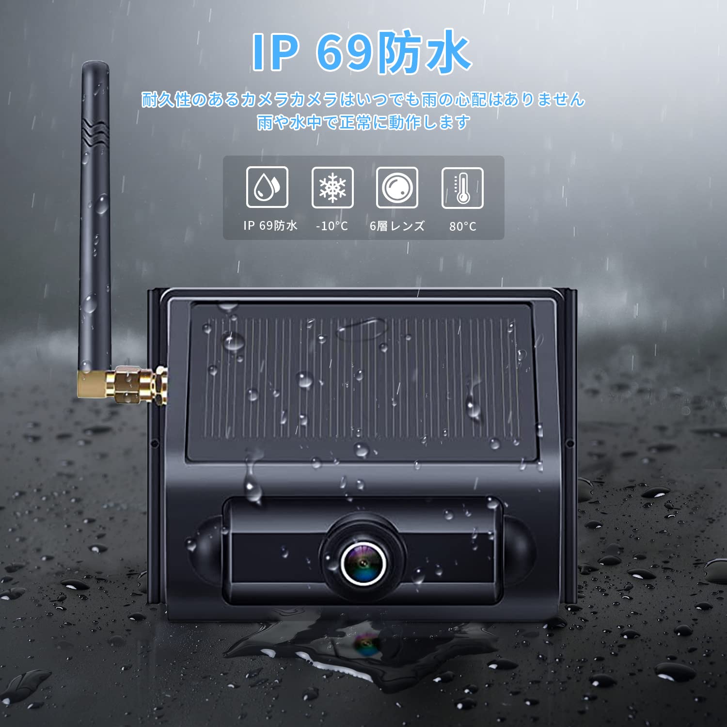 Amazon.co.jp: OBEST 無線バック映像太陽光充電 5インチ バック
