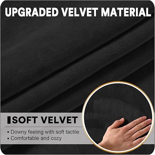 Miniatura 6 de OKYUK Fundas para sofá modular, 3 piezas, fundas de cojín de terciopelo para sofá, en forma de L, funda de cojín separado para sofá, protector