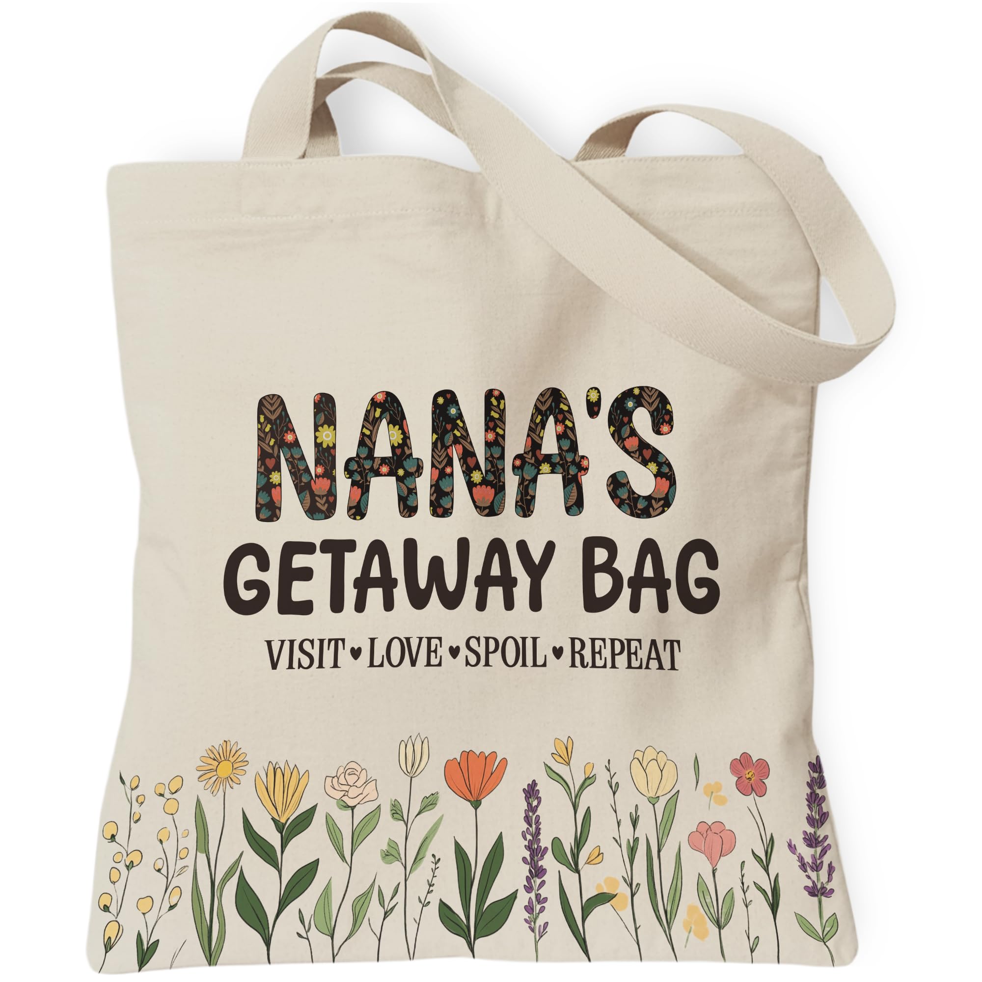 Aesthetic Inspirational Gift Tote Bag, Gifts for Grandma Mom Friend Canvas Bag with Inner Pocket Pink