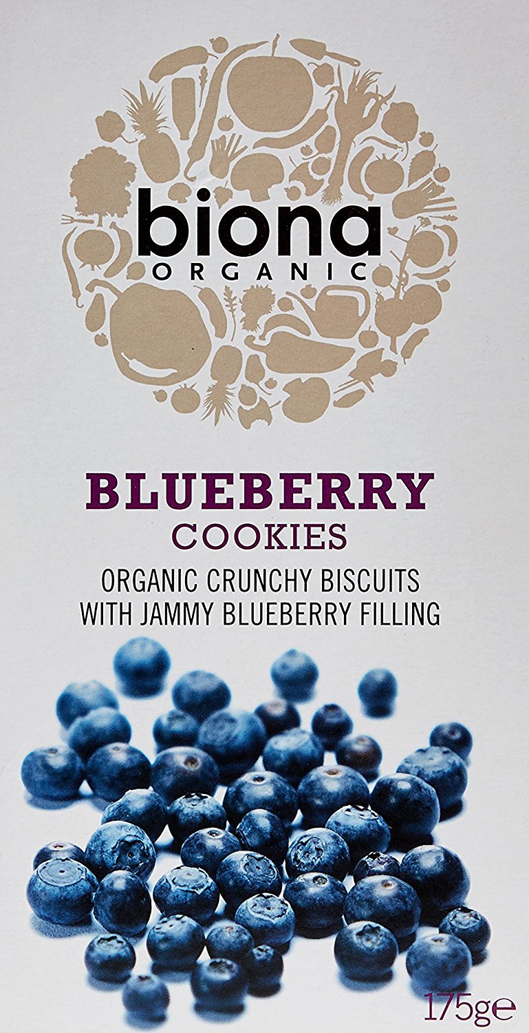 Biona Blueberry - Filled Cookies Organic 175 G