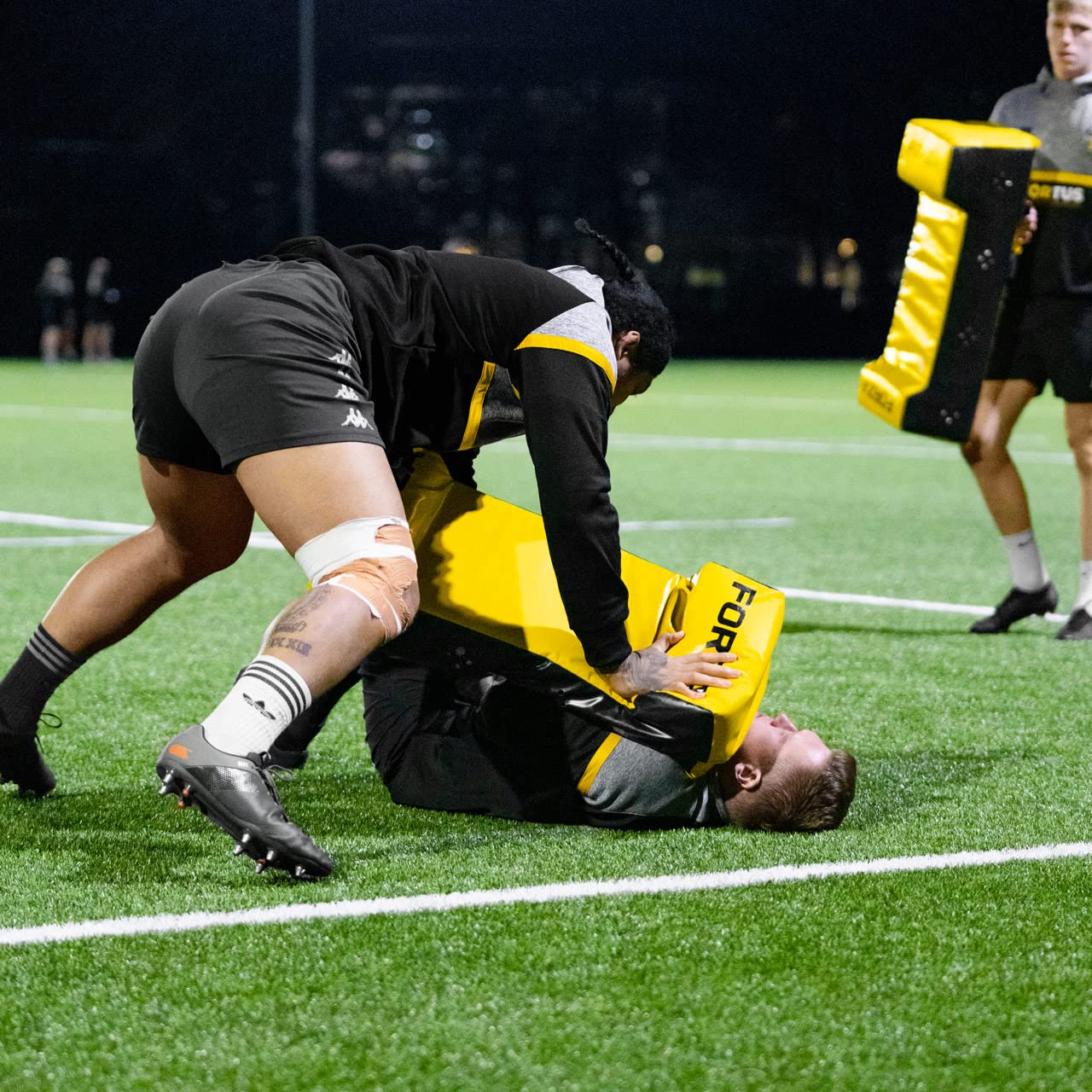 FORZA Escudo de tackle de doble cuña de rugby | Equipo de entrenamiento de rugby de PVC | Equipo de entrenamiento de rugby - [Net World Sports] (Junior)