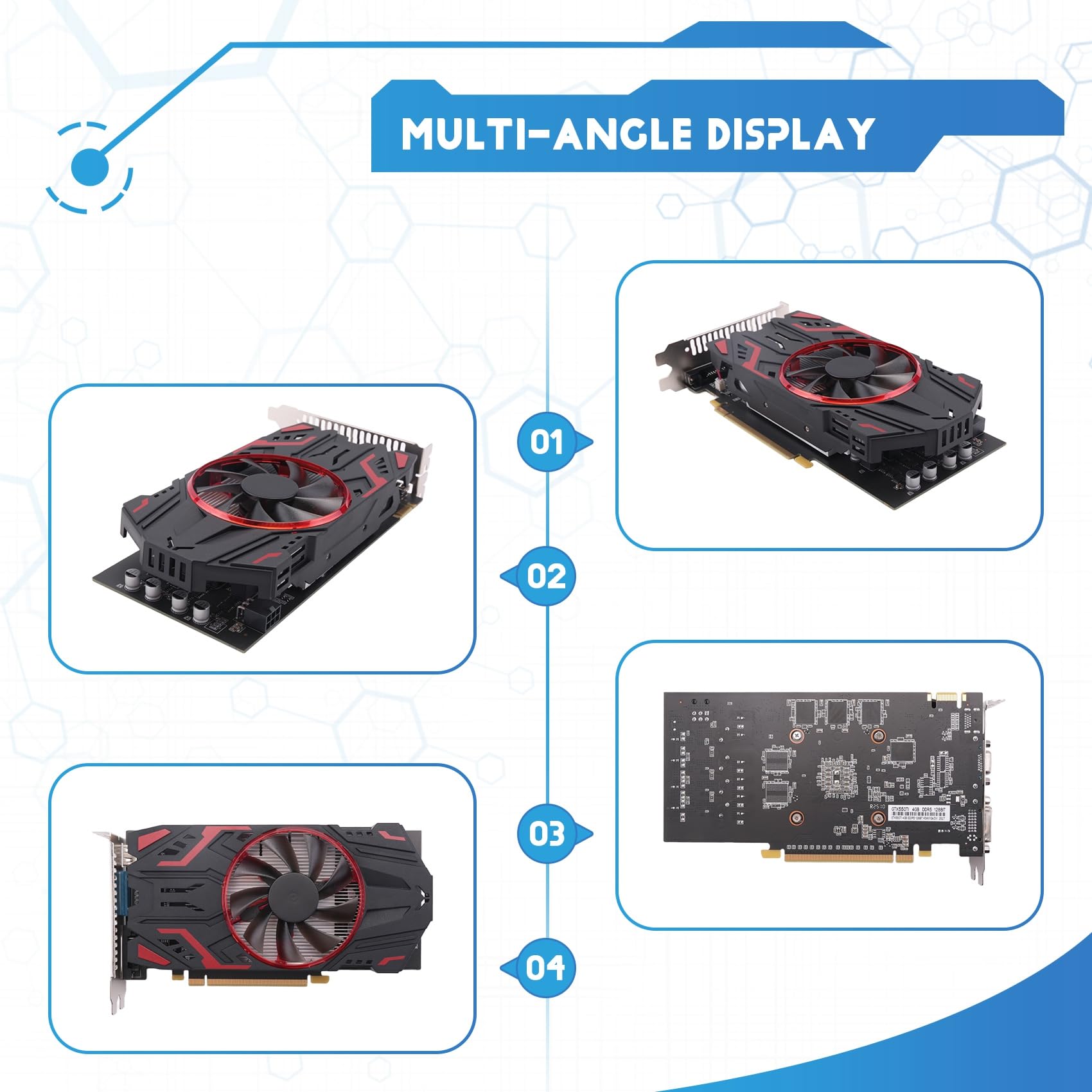 GTX 550Ti 4GB GDDR5 komputerowa karta graficzna do gier karty wideo do PCI-Express 2.0 komputer oddzielna karta graficzna do gier