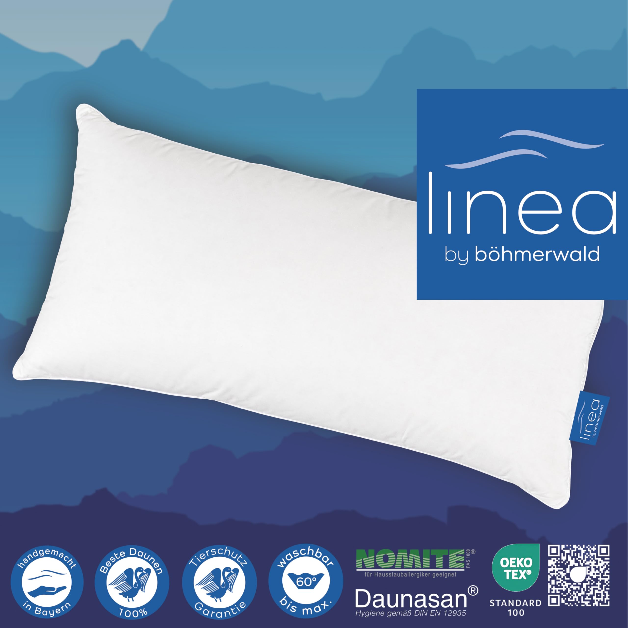 Oreiller ferme spécial Monsieur Blanc 60x60 cm, oreiller ferme 60x60 - omega-aut