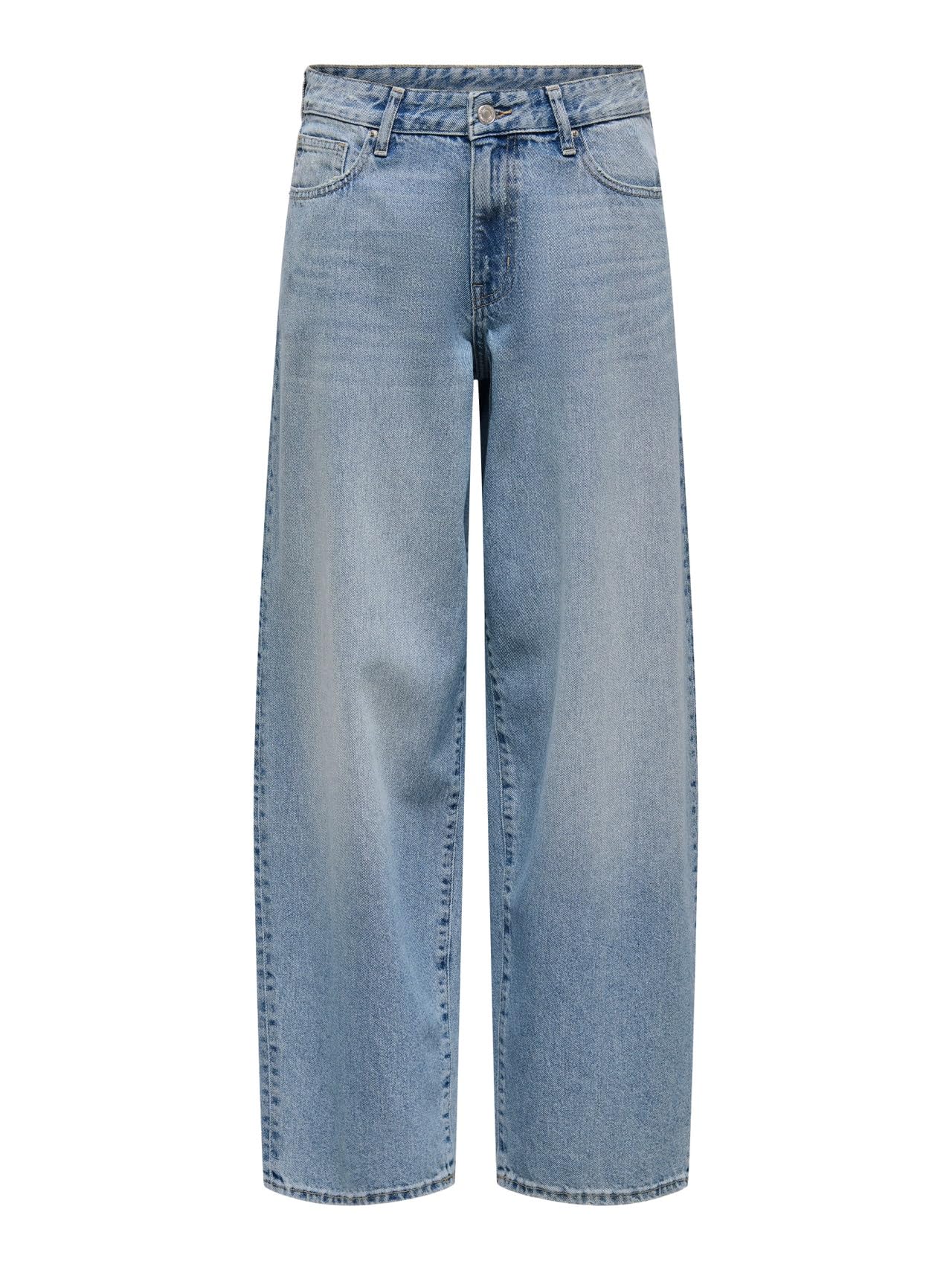 ONLY Womens Onlgiorgia Mw Baggy Straight DNM Tai518, Medium Blue (Medium Blue Denim), 26W / 32L UK