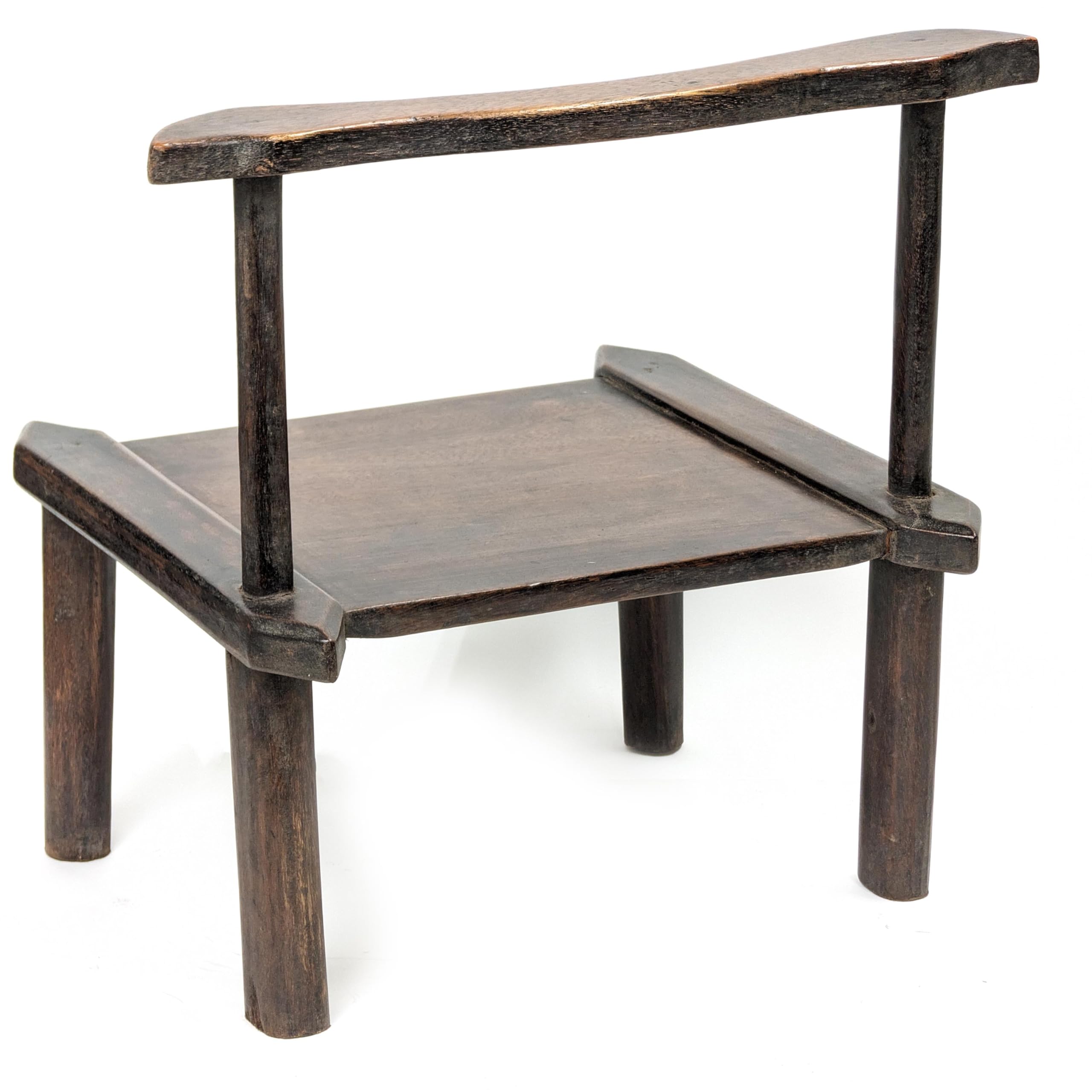 アフリカバウレ族、椅子''古いもの\" Folk Art アフリカンヴィンテージ | Baule Chair 001 | バウレ族