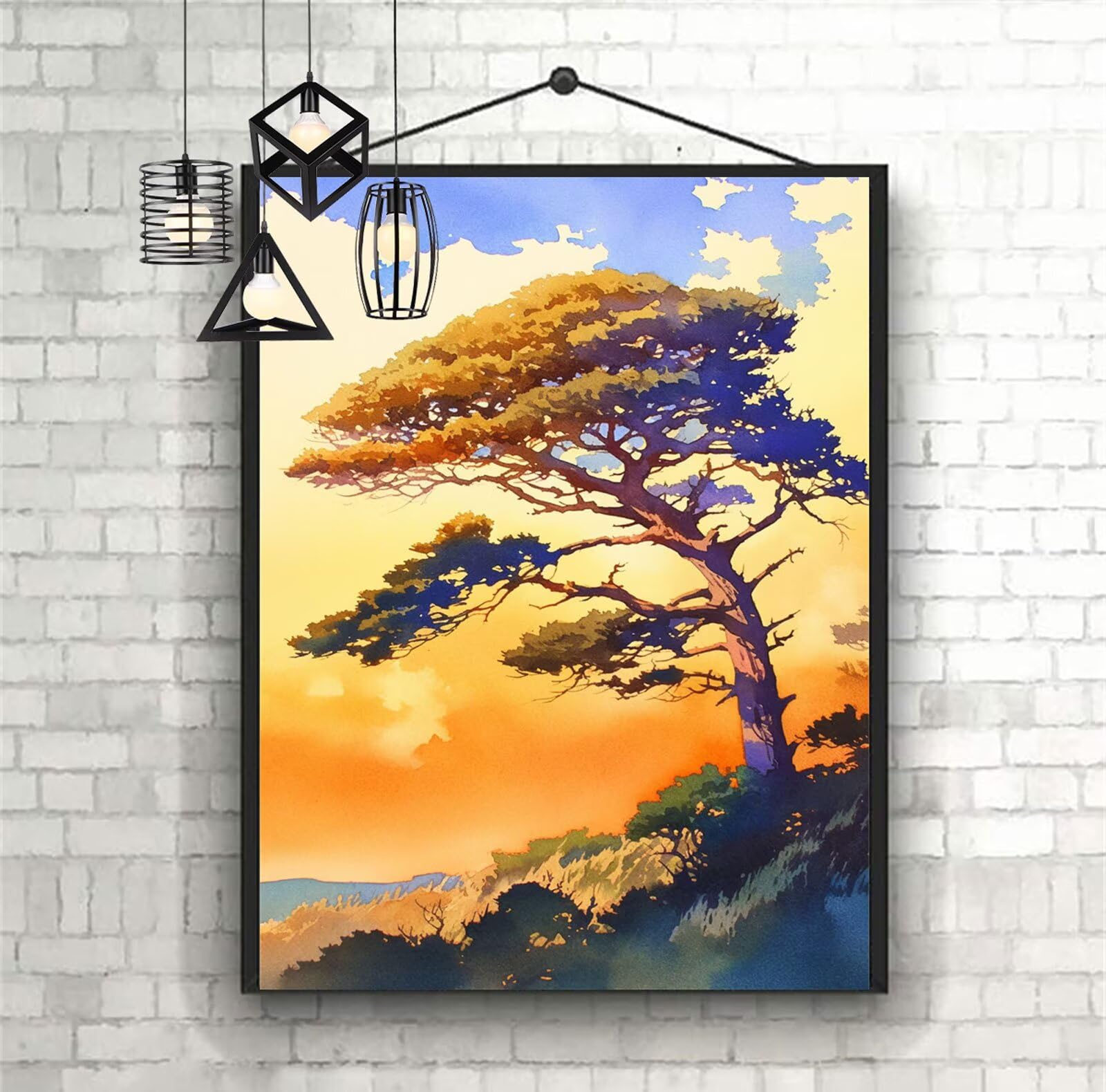 Diamentowe malowanie krajobraz diamentowy malowanie dzieci 100x150cm 2025 diamentowe malowanie Porcelana, DIY diamentowe rysunki ścieg krzyżykowy rzemiosło dla dorosłych, obraz diamentowy dekoracja