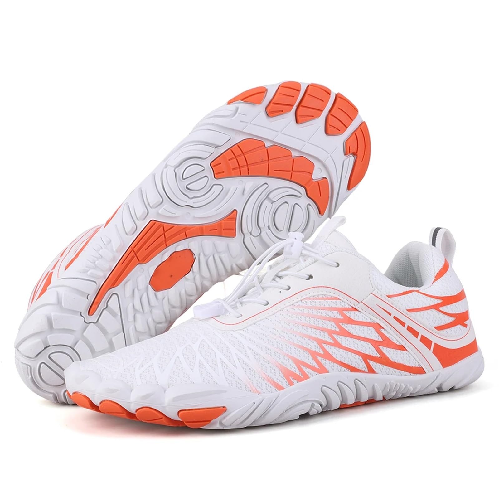 Zapatos De Vadeo Unisex, Zapatos For Nadar En El Agua, Zapatillas Descalzas For Hombres Y Mujeres, Sandalias De Playa For Exteriores, Zapatos For Aguas Arriba(Orange,46)