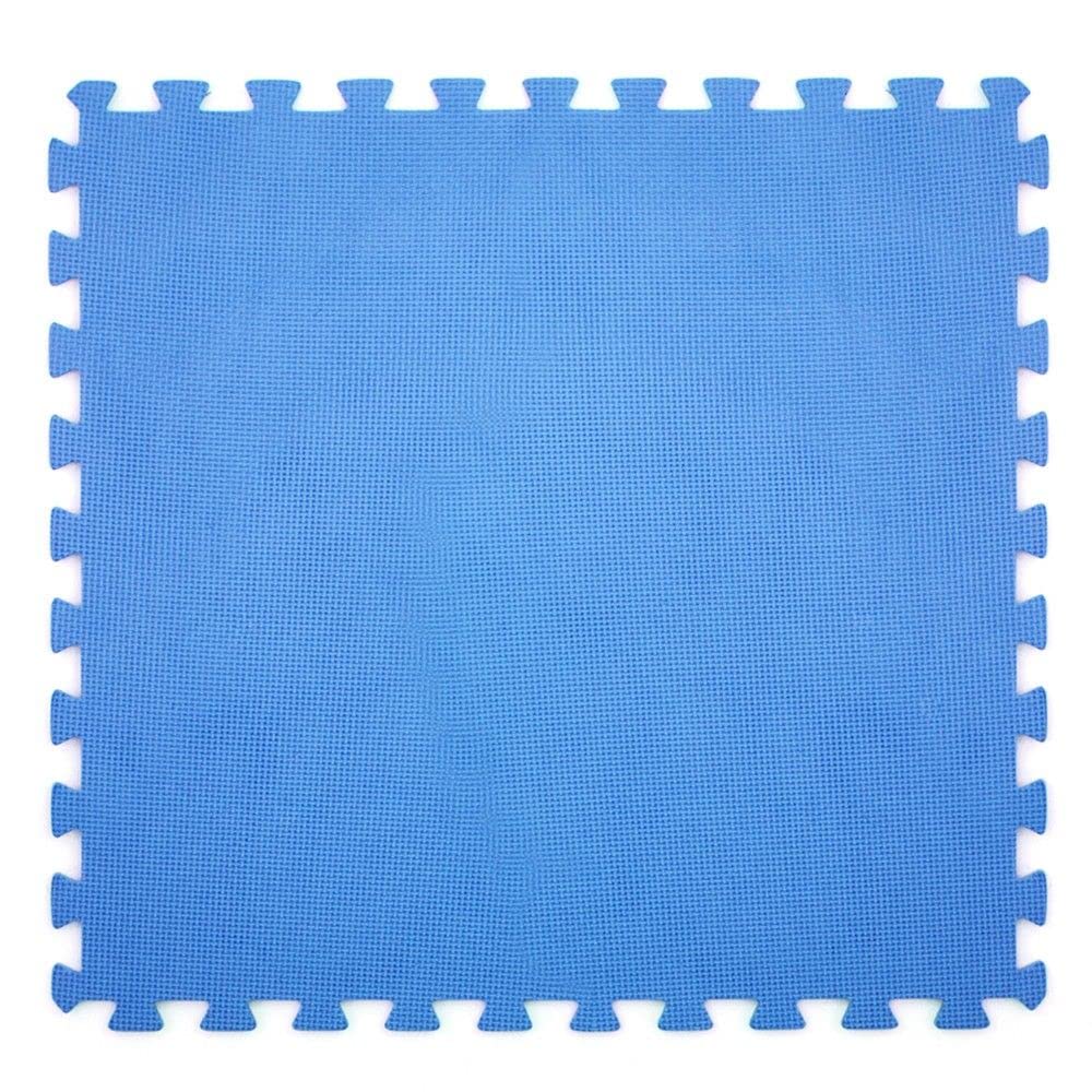 Tappeto Puzzle per Piscina Antiscivolo Morbido 60x60x1 cm 6 Pezzi Blu