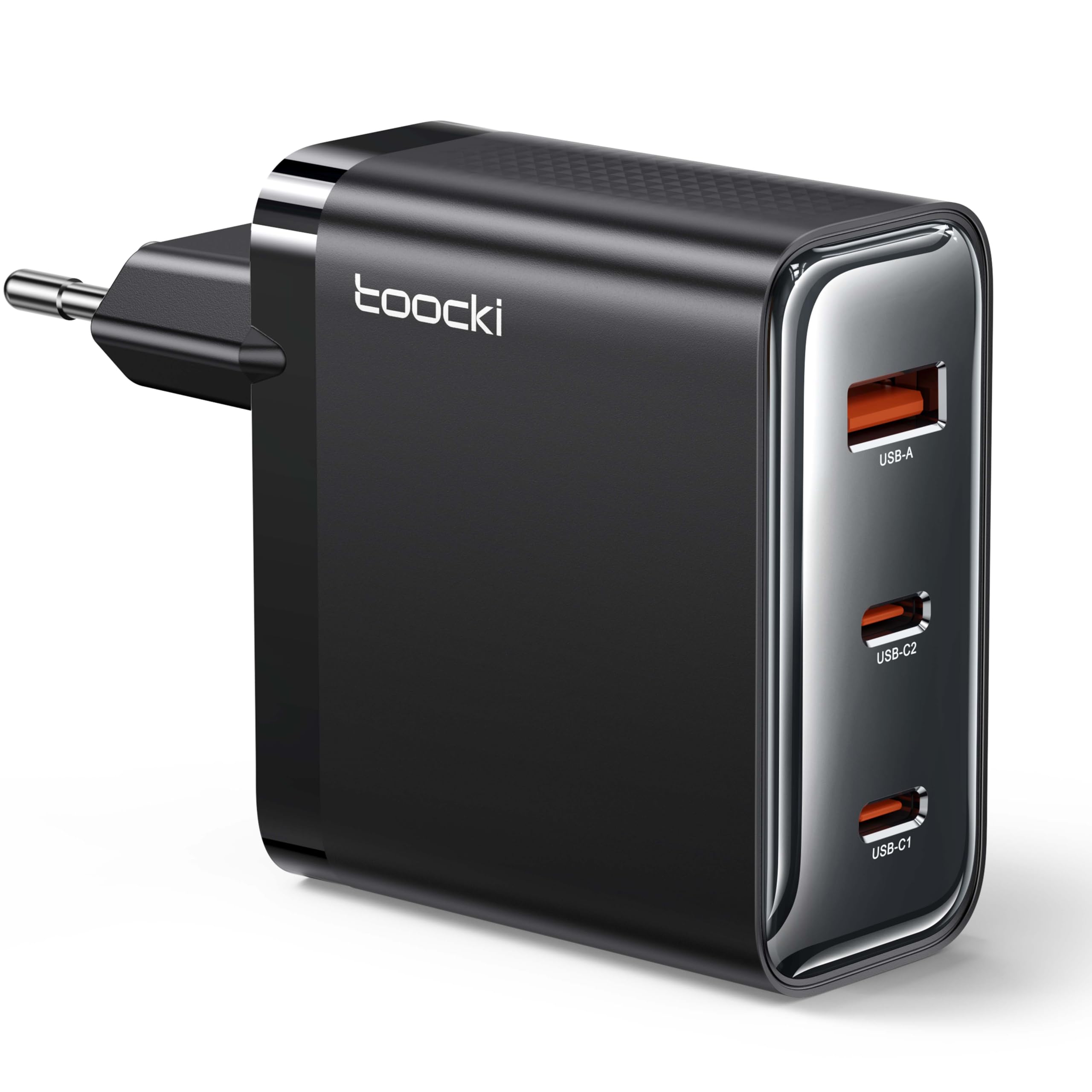 toocki 100W Caricatore USB C GaN Tech 3 Porte, Caricabatterie Type C Caricabatterie Rapido Compatto Compatibile con MacBook Air, iPhone 16/15/14/13, iPad, Samsung Galaxy S24/ S23/ S22, Google Pixel